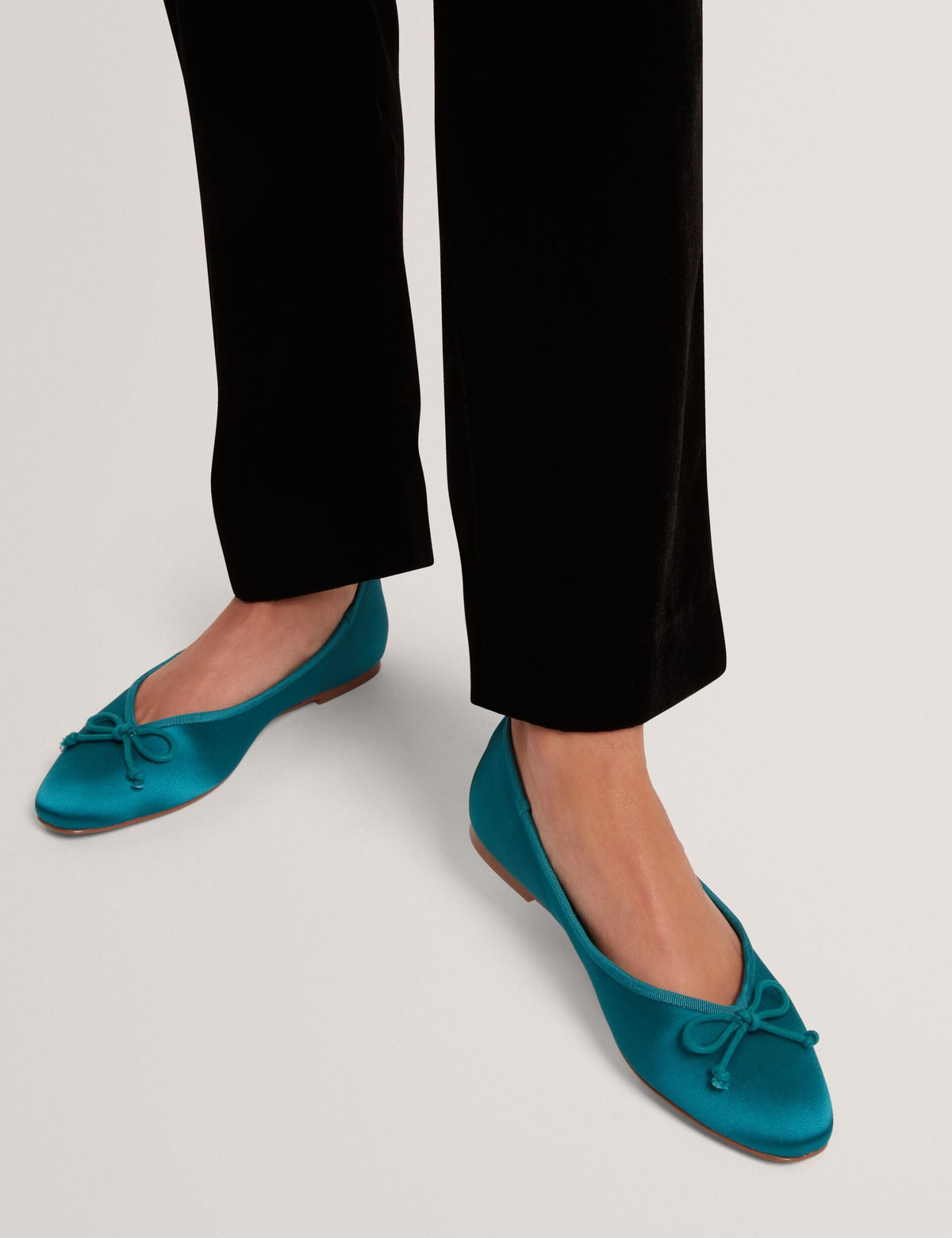 Ted Baker Saliiy Satin Bow Detail Ballet Flats Women's