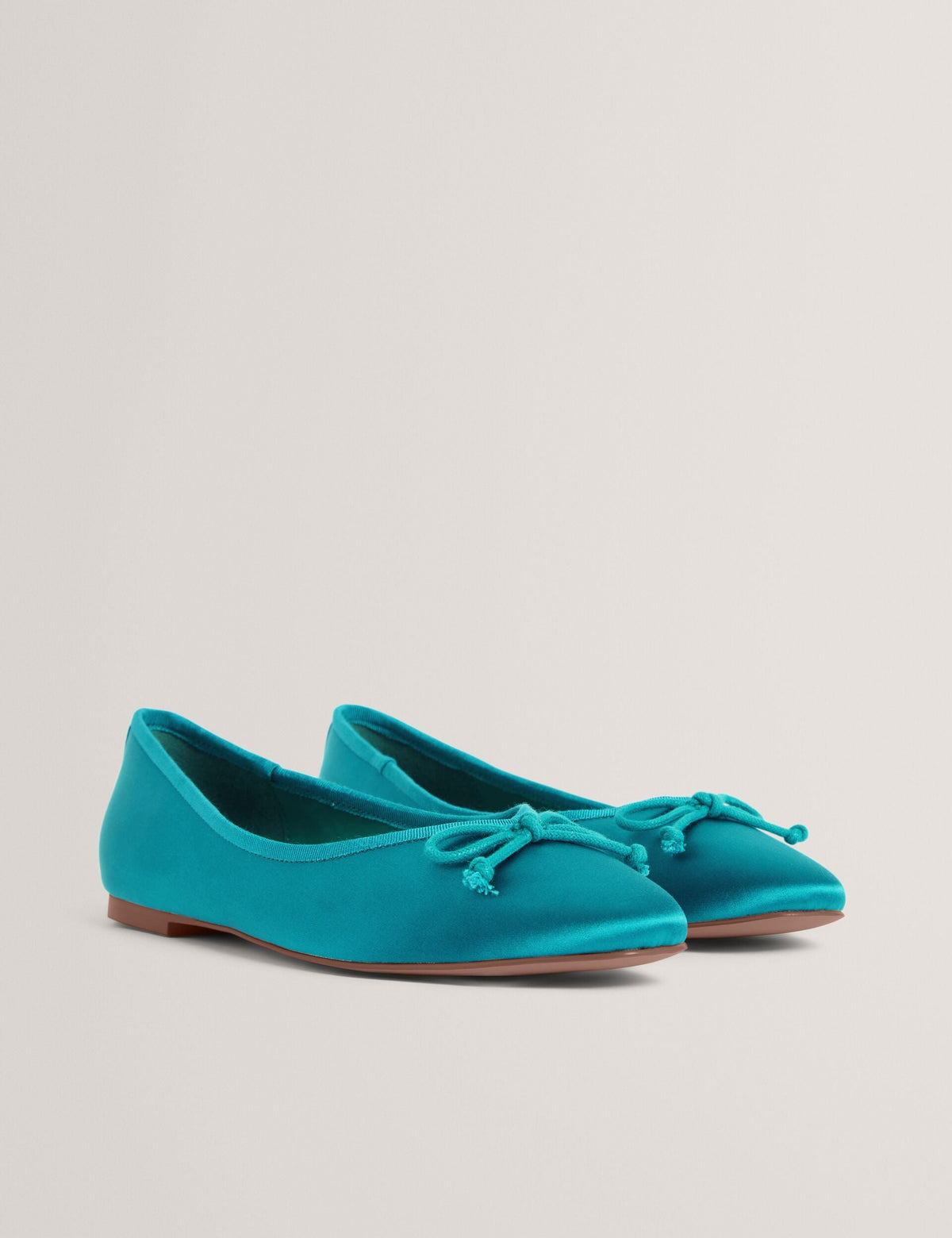Ted Baker Saliiy Satin Bow Detail Ballet Flats Women's