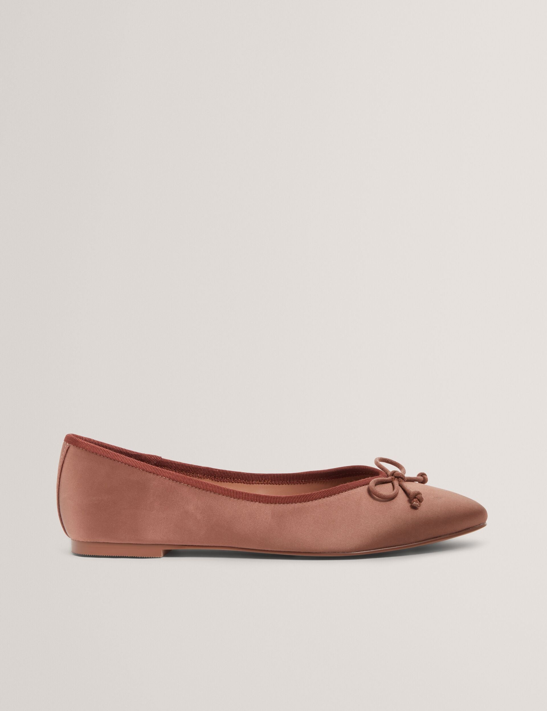 Ted Baker Saliiy Satin Bow Detail Ballet Flats Women's