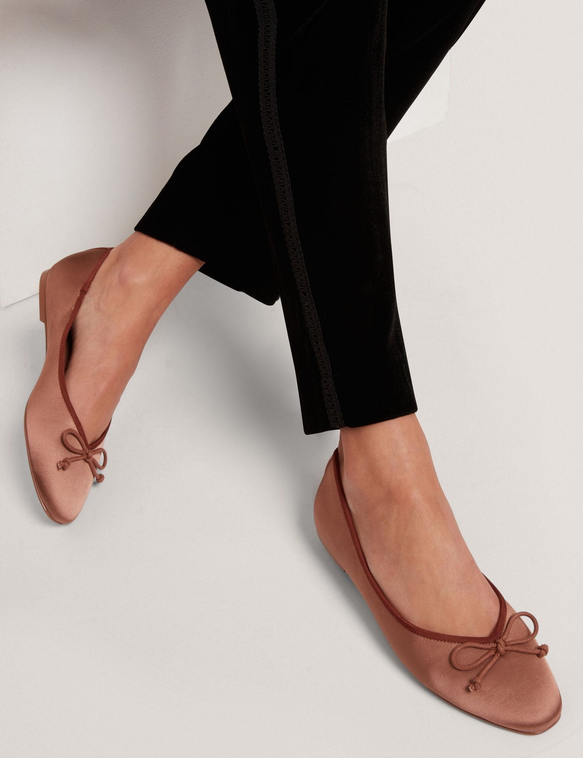 Ted Baker Saliiy Satin Bow Detail Ballet Flats Women's