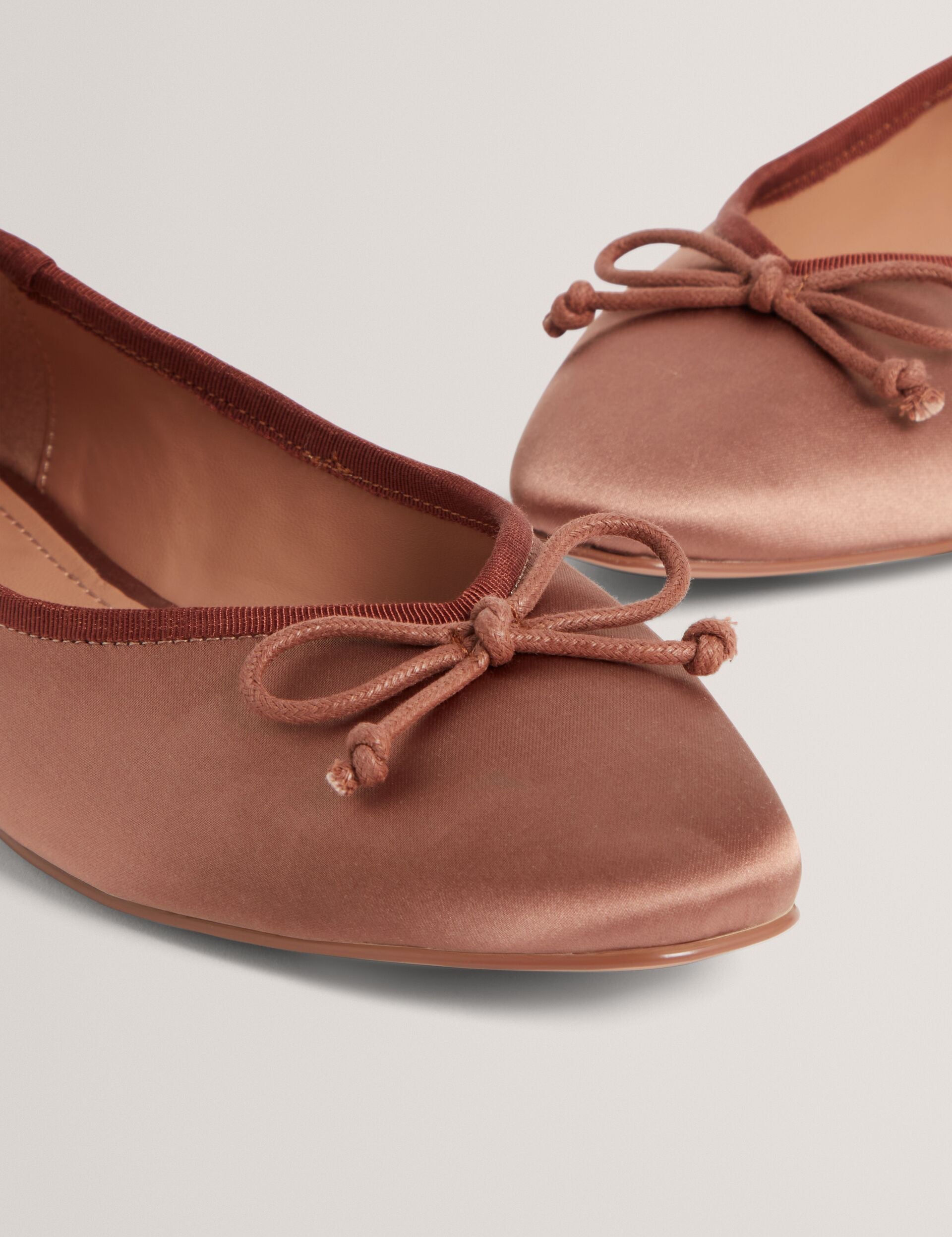Ted Baker Saliiy Satin Bow Detail Ballet Flats Women's