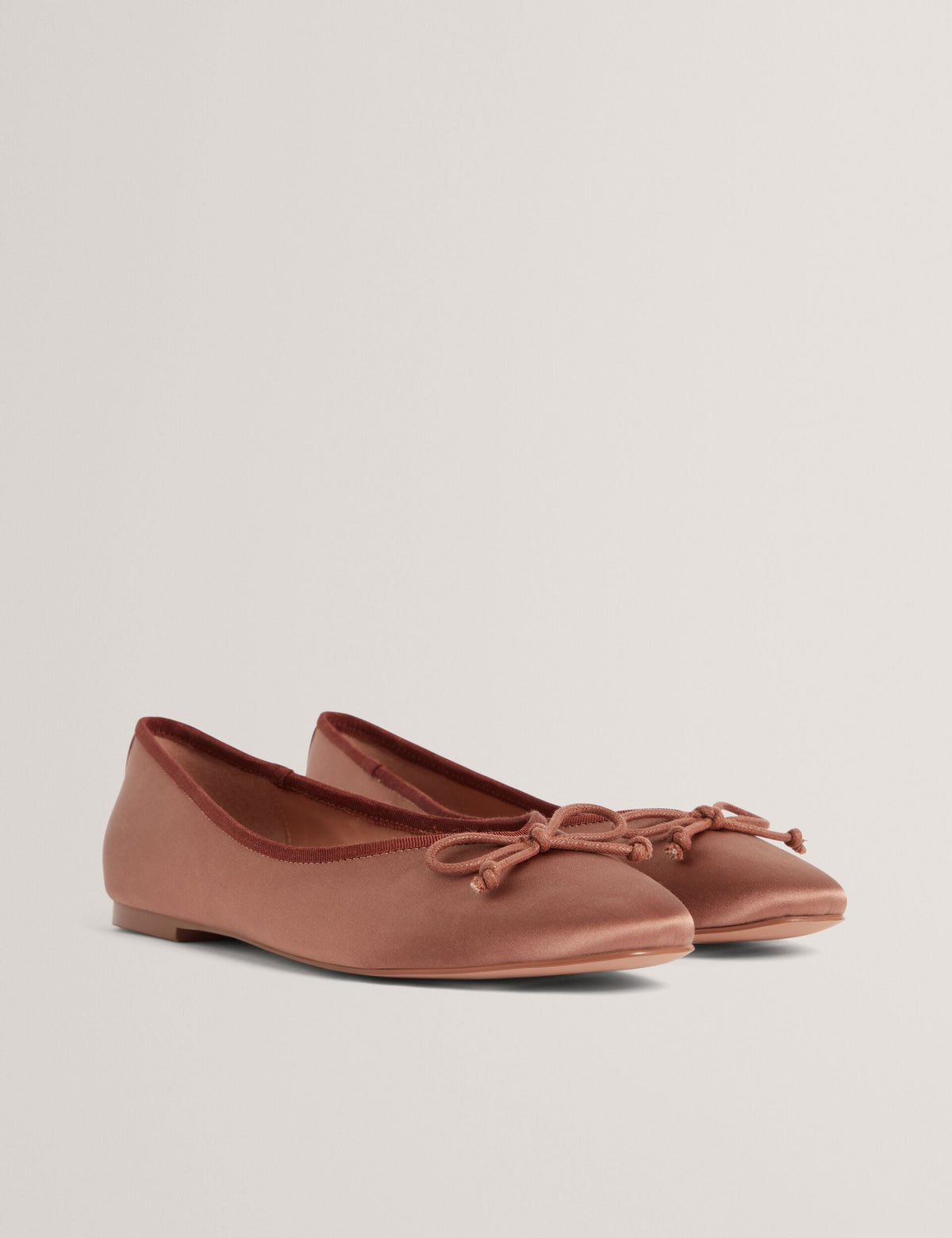 Ted Baker Saliiy Satin Bow Detail Ballet Flats Women's