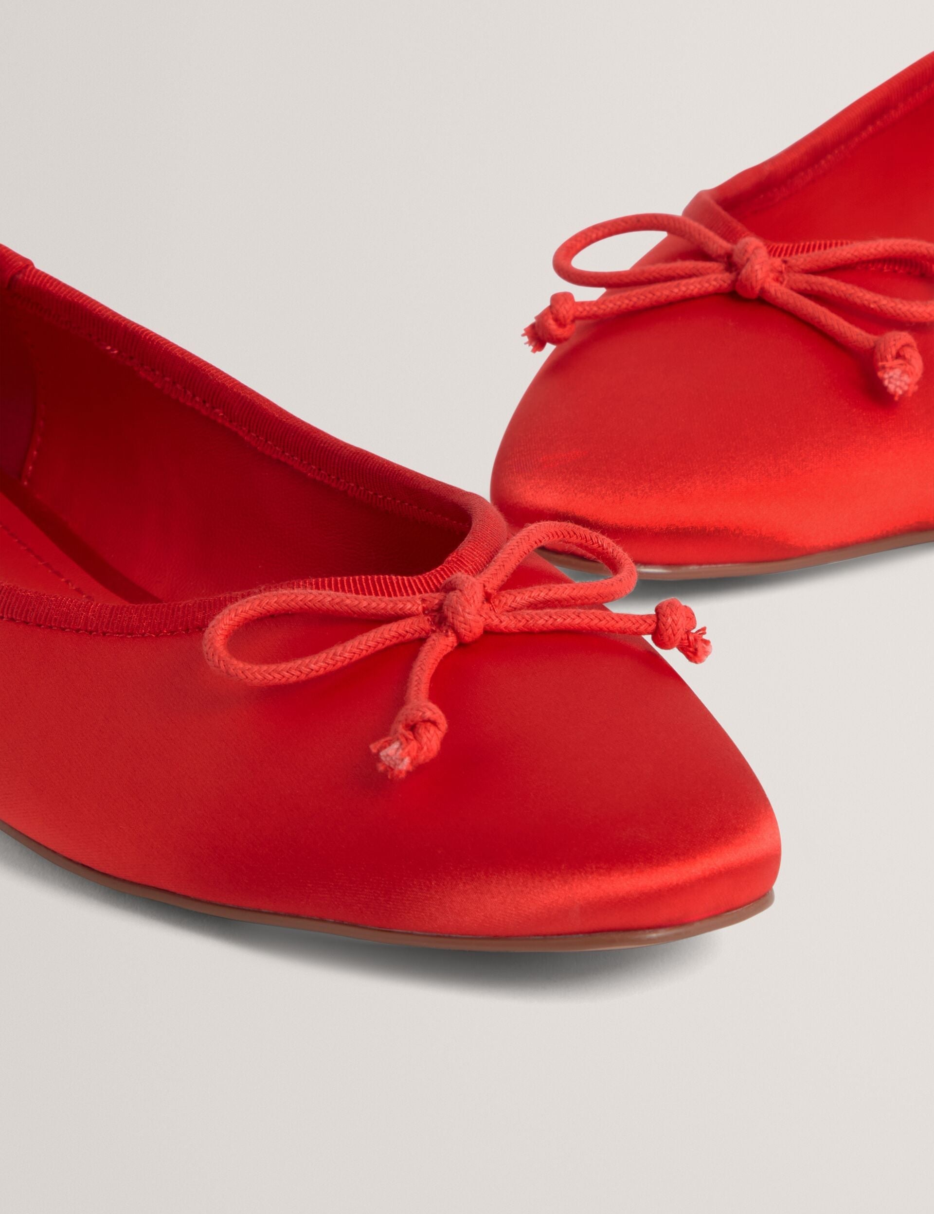 Ted Baker Saliiy Satin Bow Detail Ballet Flats Women's