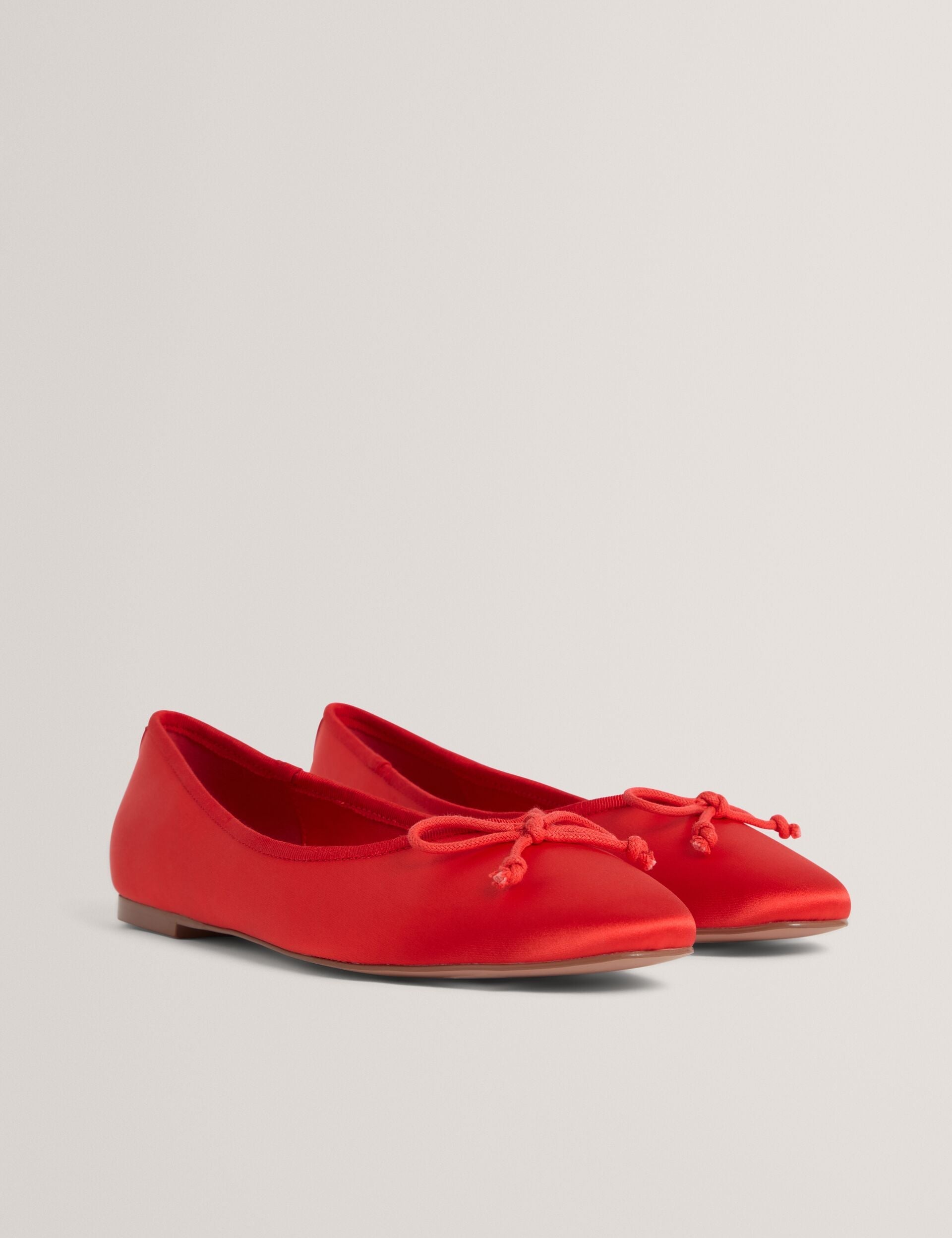 Ted Baker Saliiy Satin Bow Detail Ballet Flats Women's