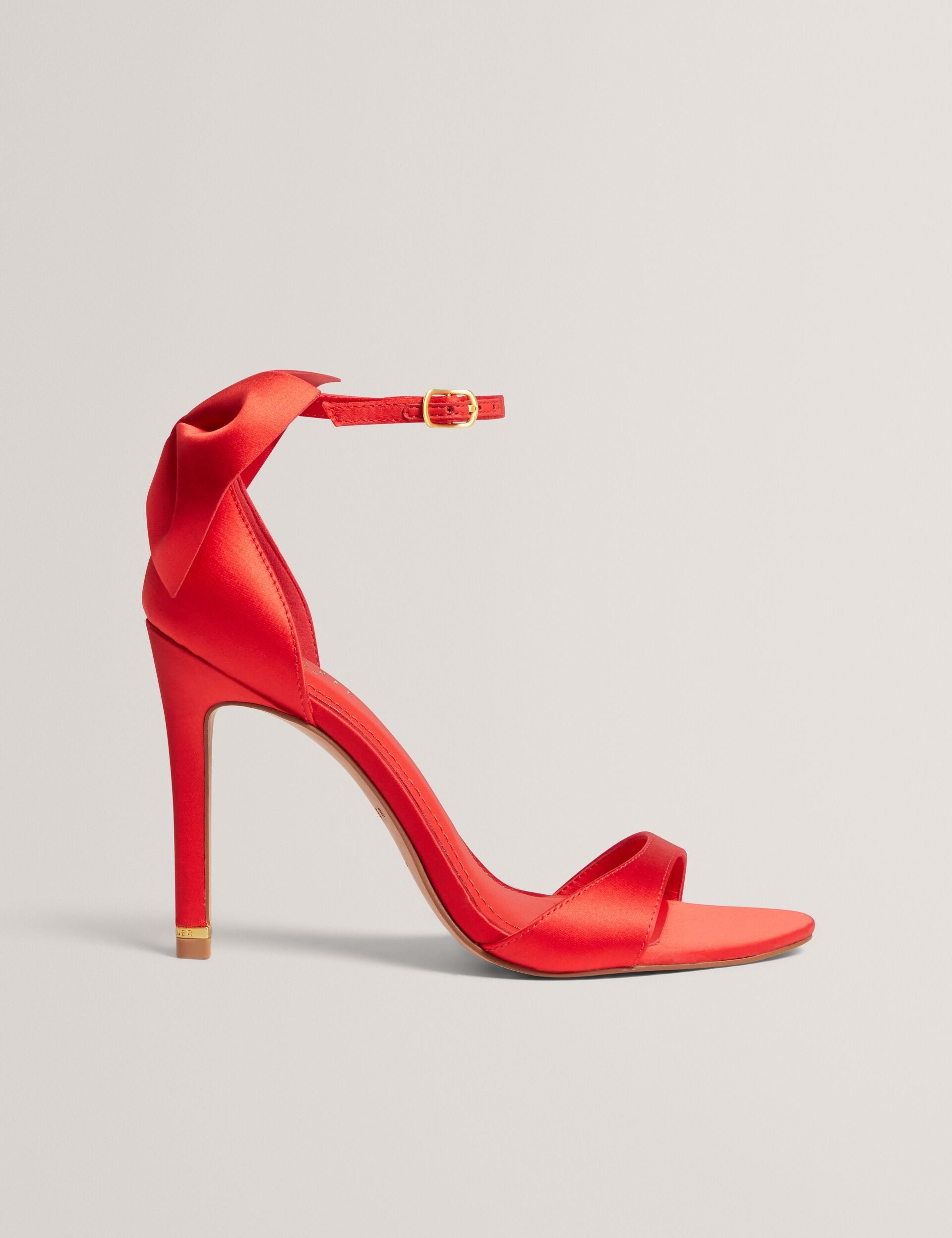 Ted Baker Sofelaa Bow Heel Satin Stiletto Sandals Women's
