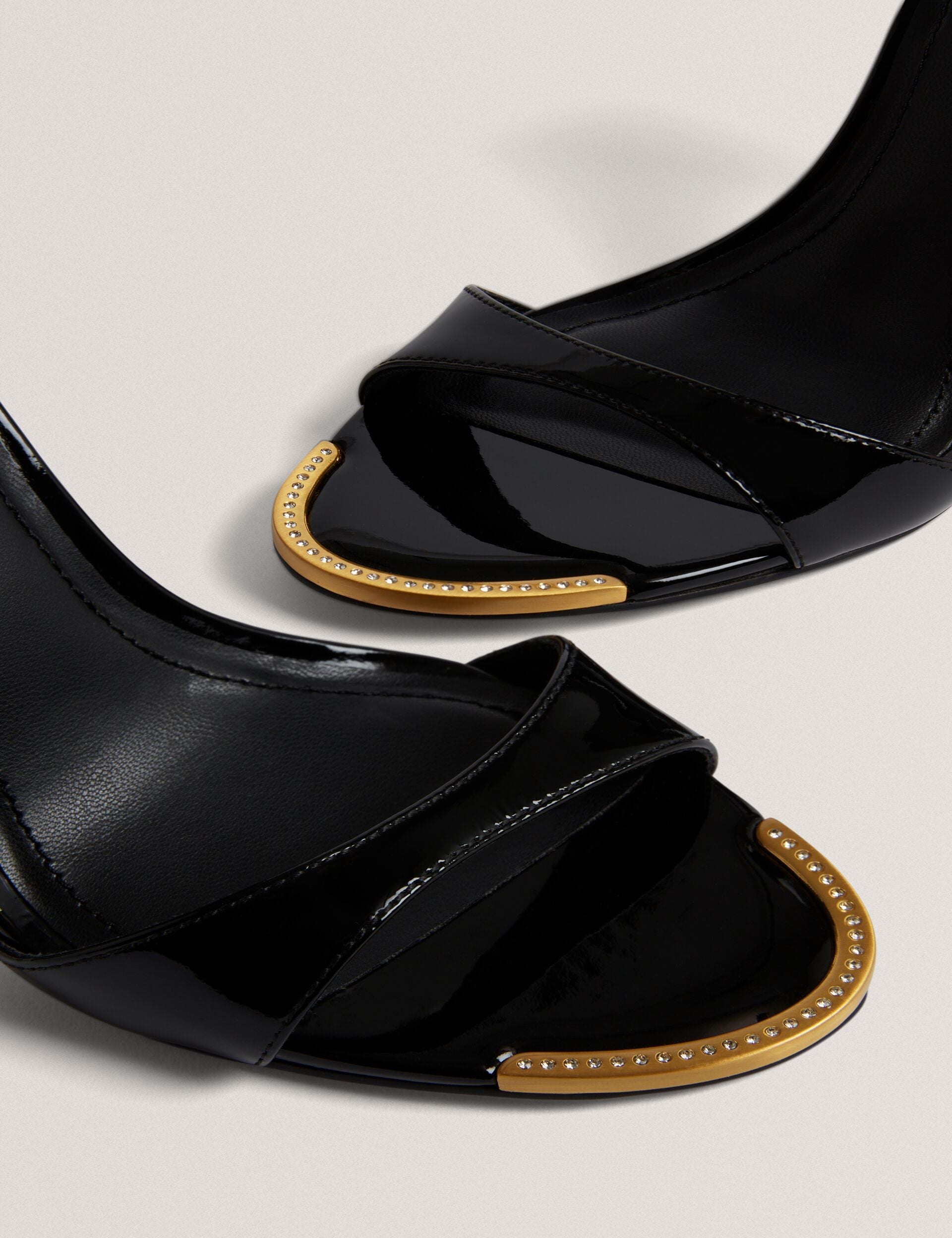 Ted Baker Helliy Patent Leather Stiletto Heel Sandals Women's