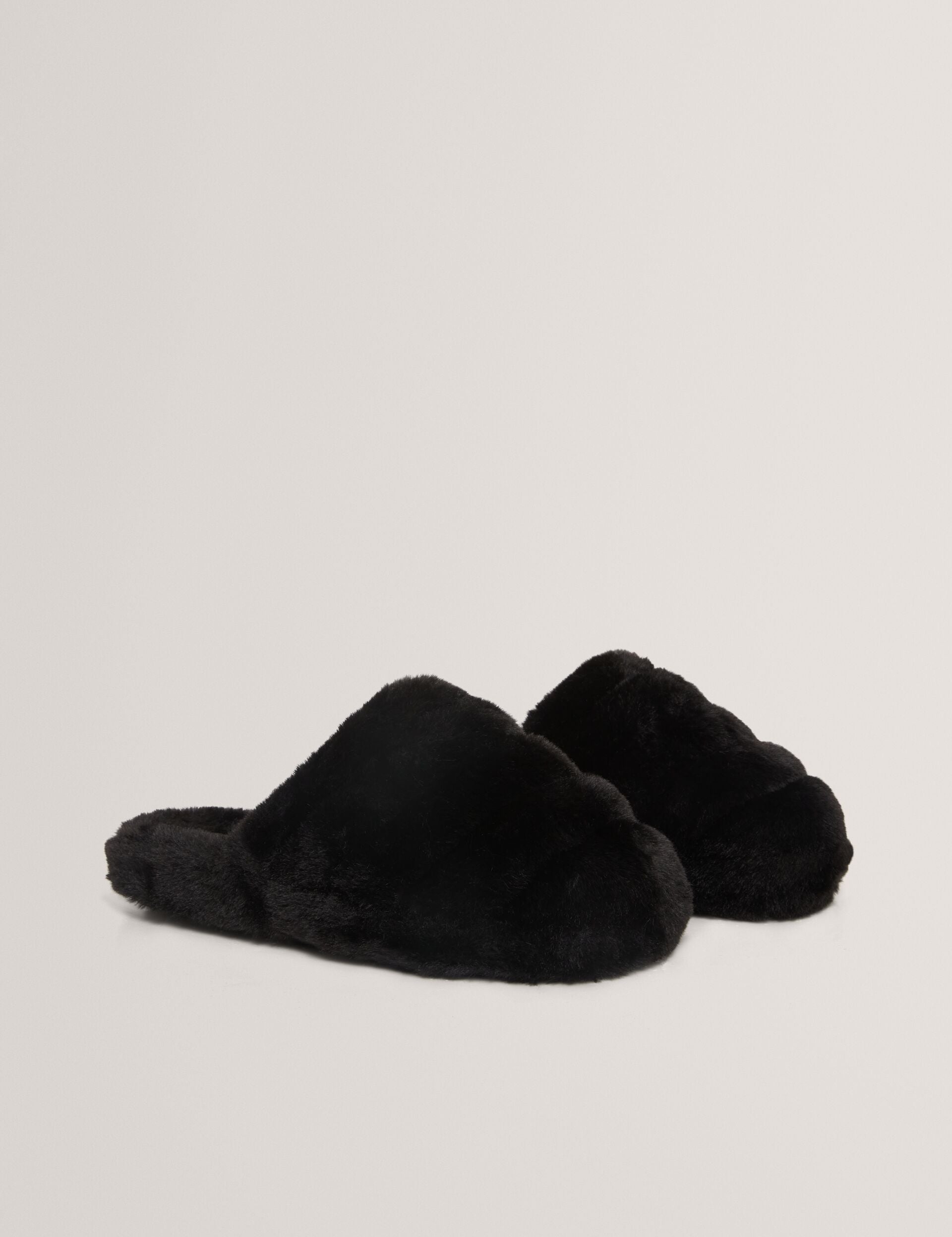 Ted Baker Lopsey Plush Faux Fur Mule Slippers Women's