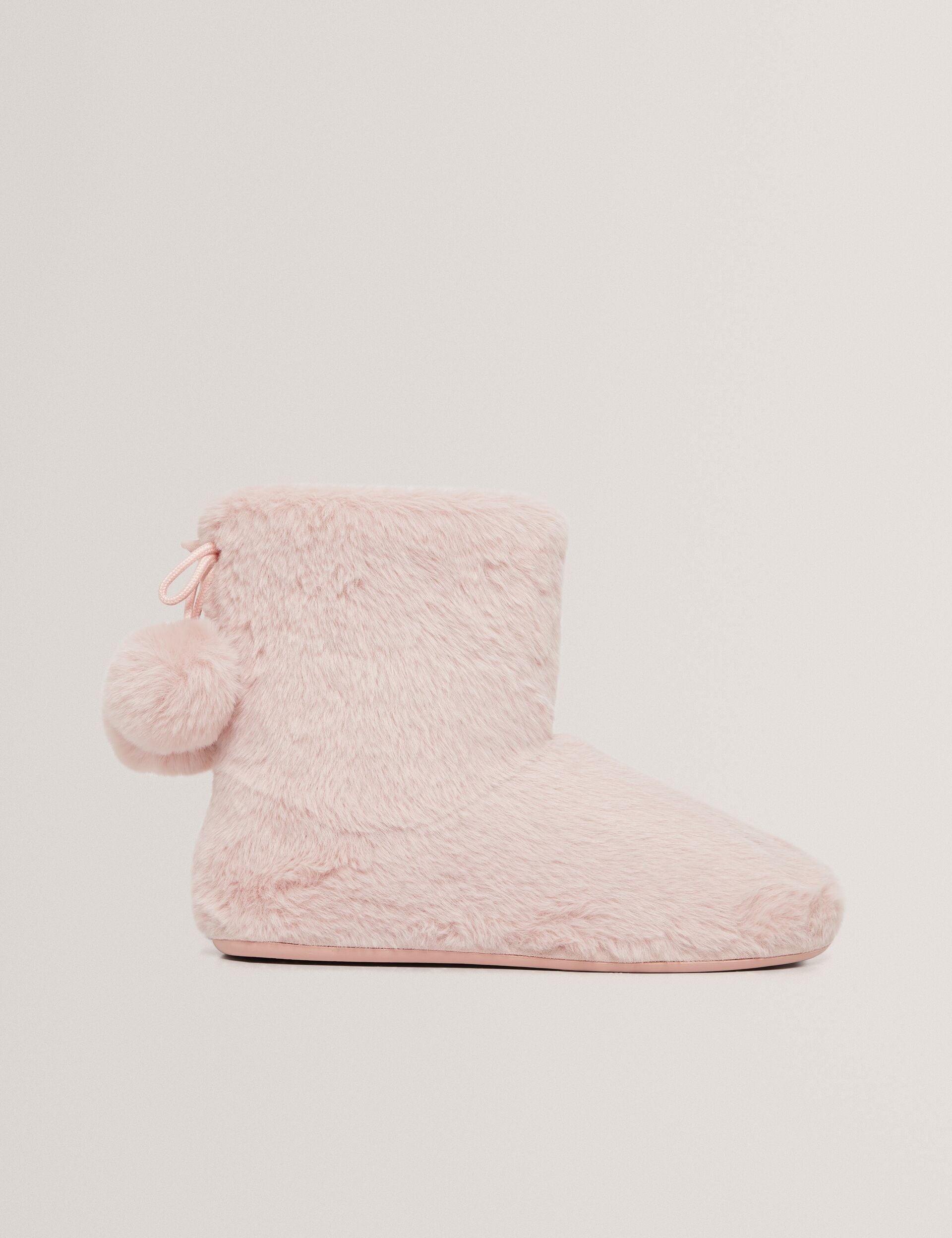 Ted Baker Hamonda Faux Fur Pompom Slipper Boots Women's