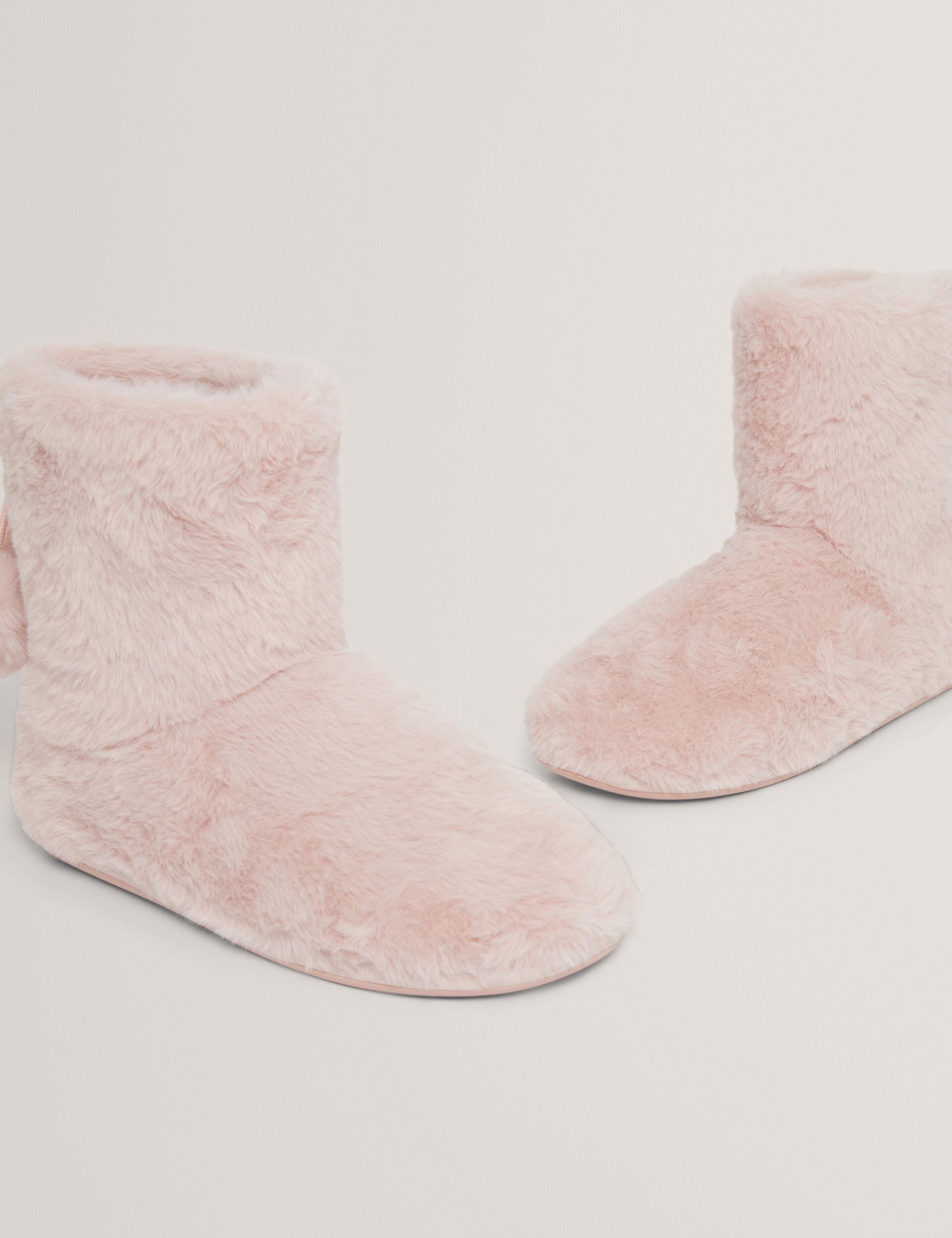 Ted Baker Hamonda Faux Fur Pompom Slipper Boots Women's