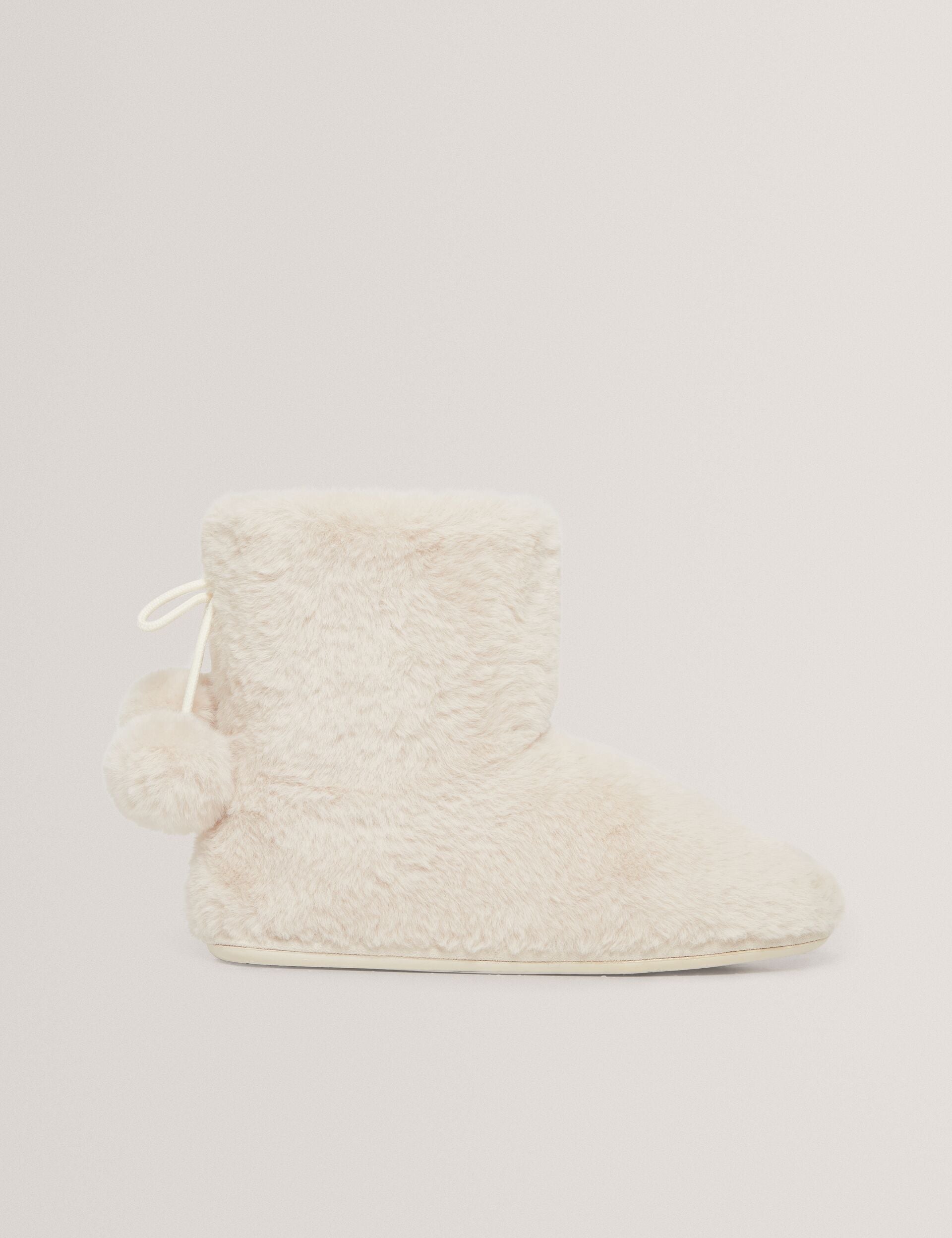 Ted Baker Hamonda Faux Fur Pompom Slipper Boots Women's