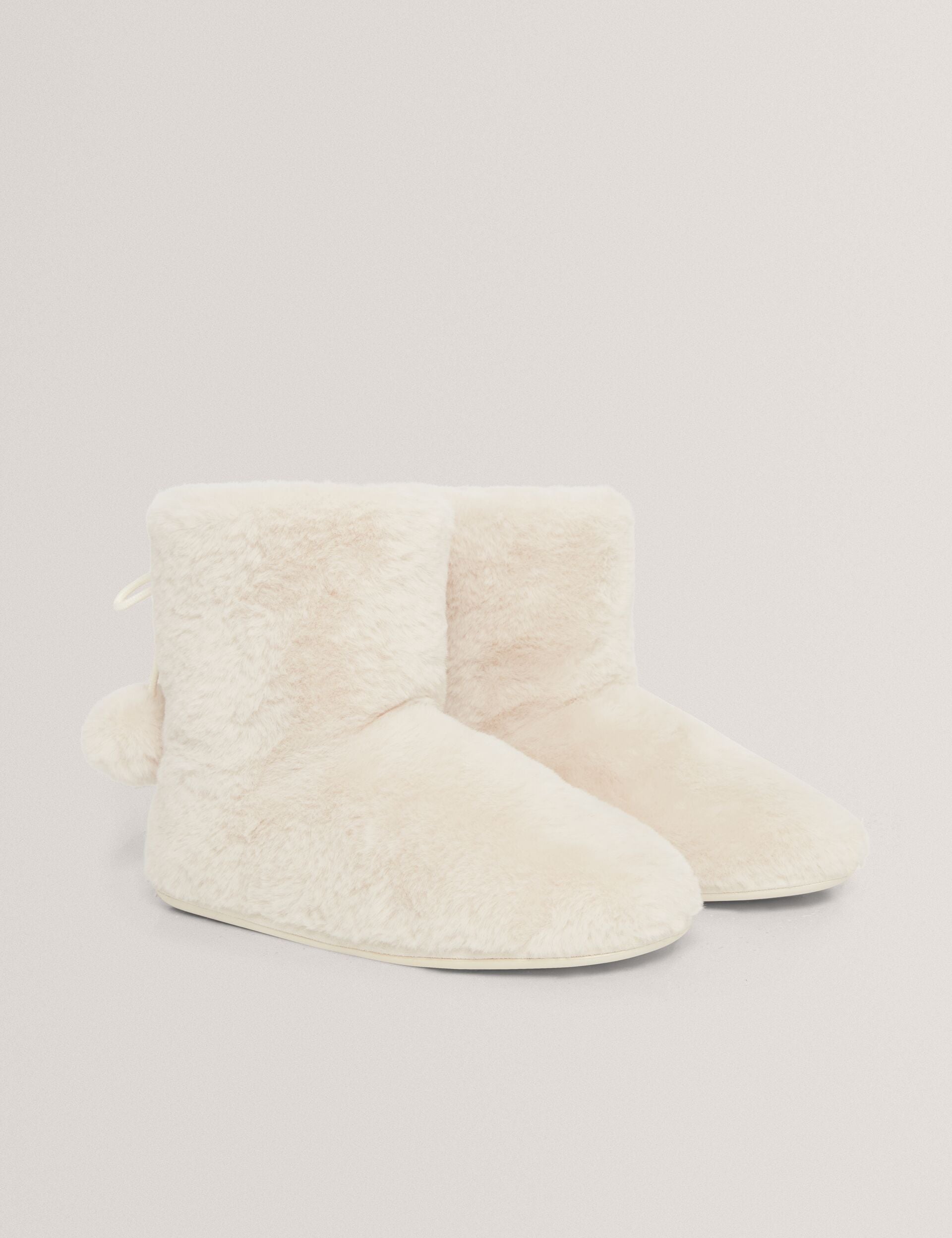 Ted Baker Hamonda Faux Fur Pompom Slipper Boots Women's