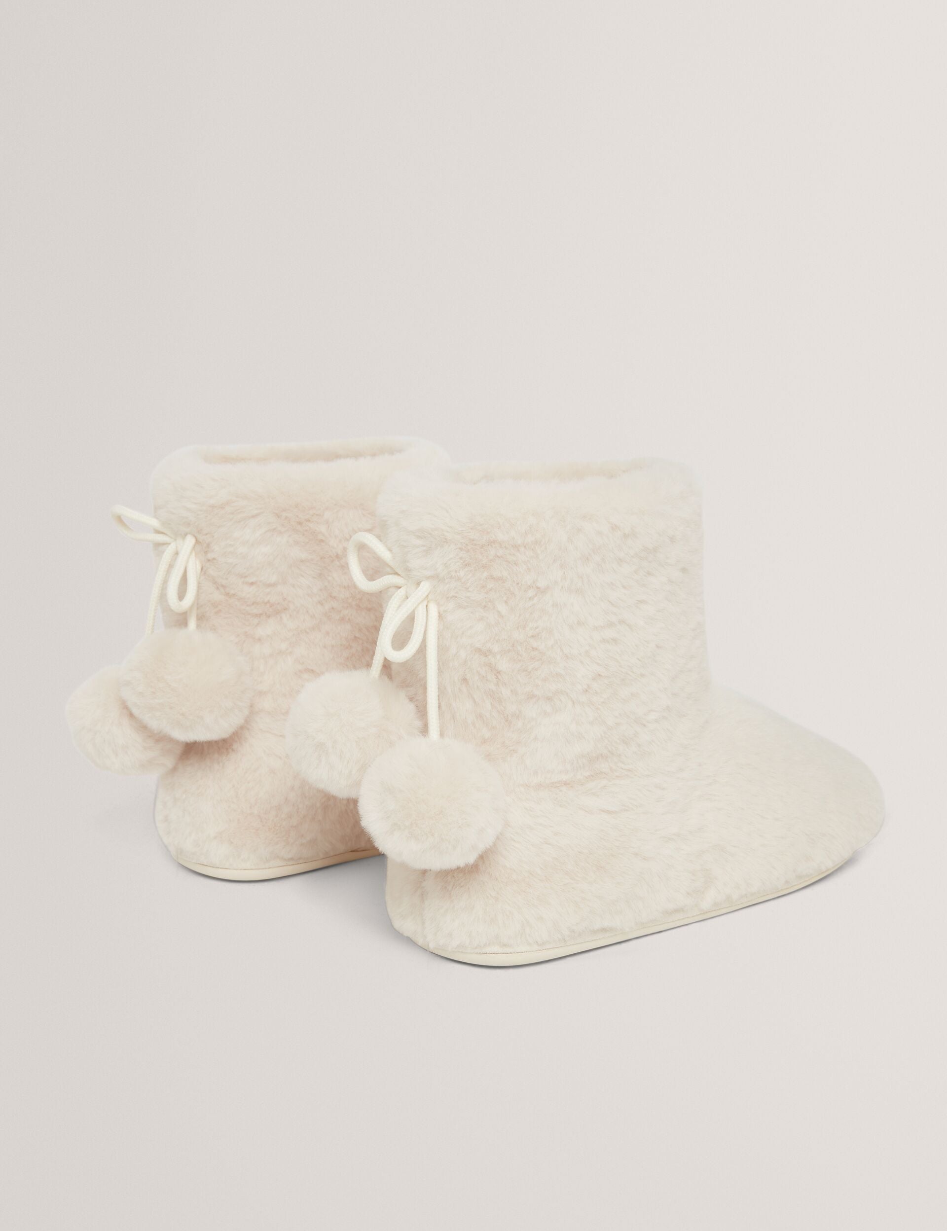 Ted Baker Hamonda Faux Fur Pompom Slipper Boots Women's