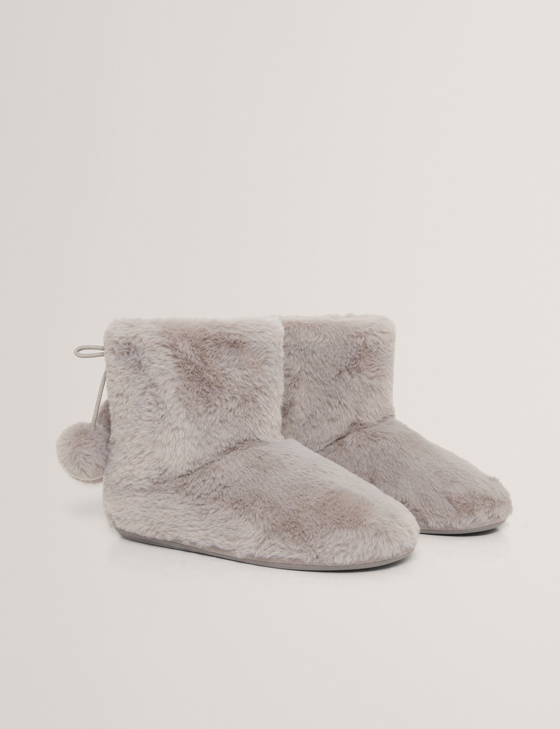 Ted Baker Hamonda Faux Fur Pompom Slipper Boots Women's