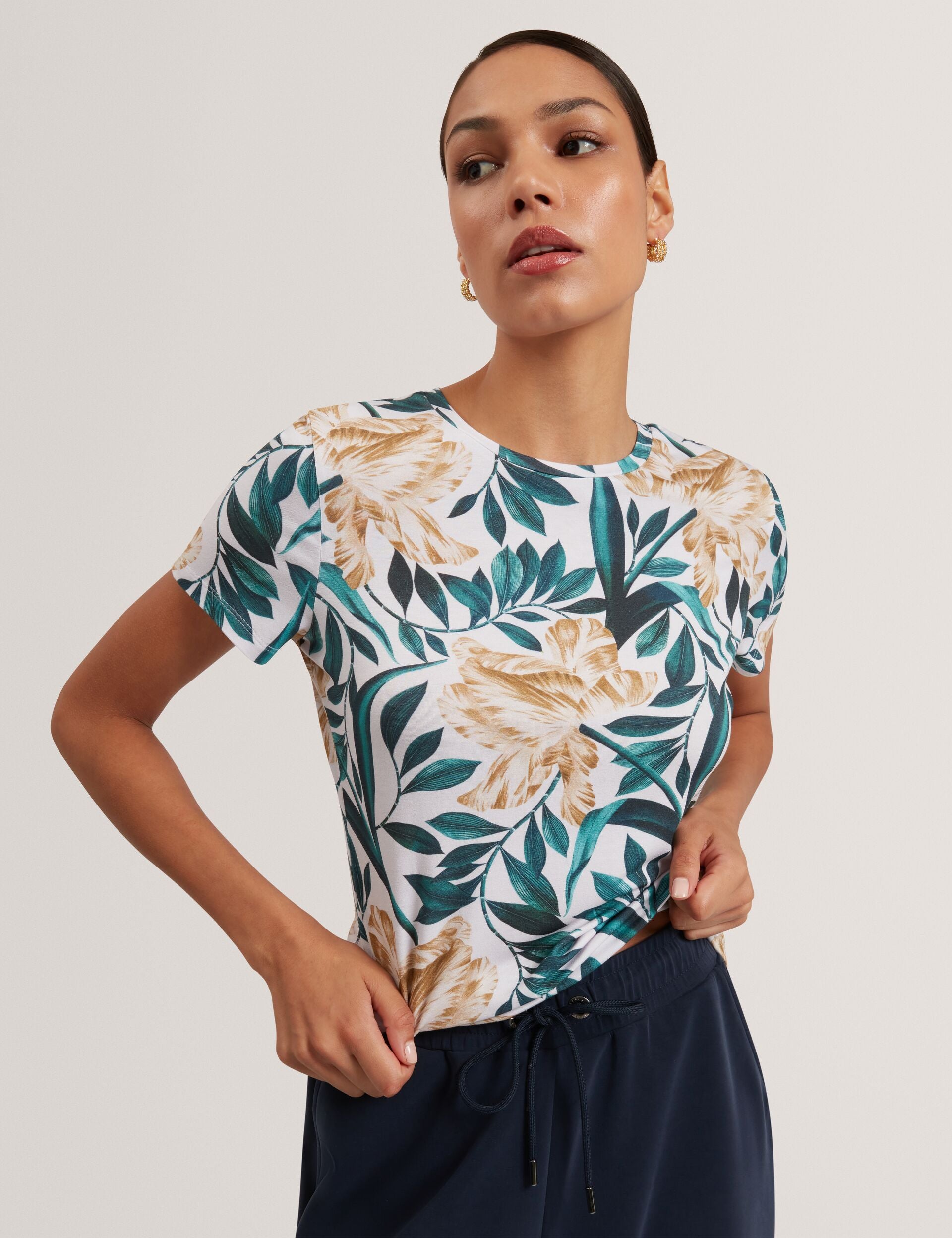 Ted Baker Selley Printed Fitted Tee Women's