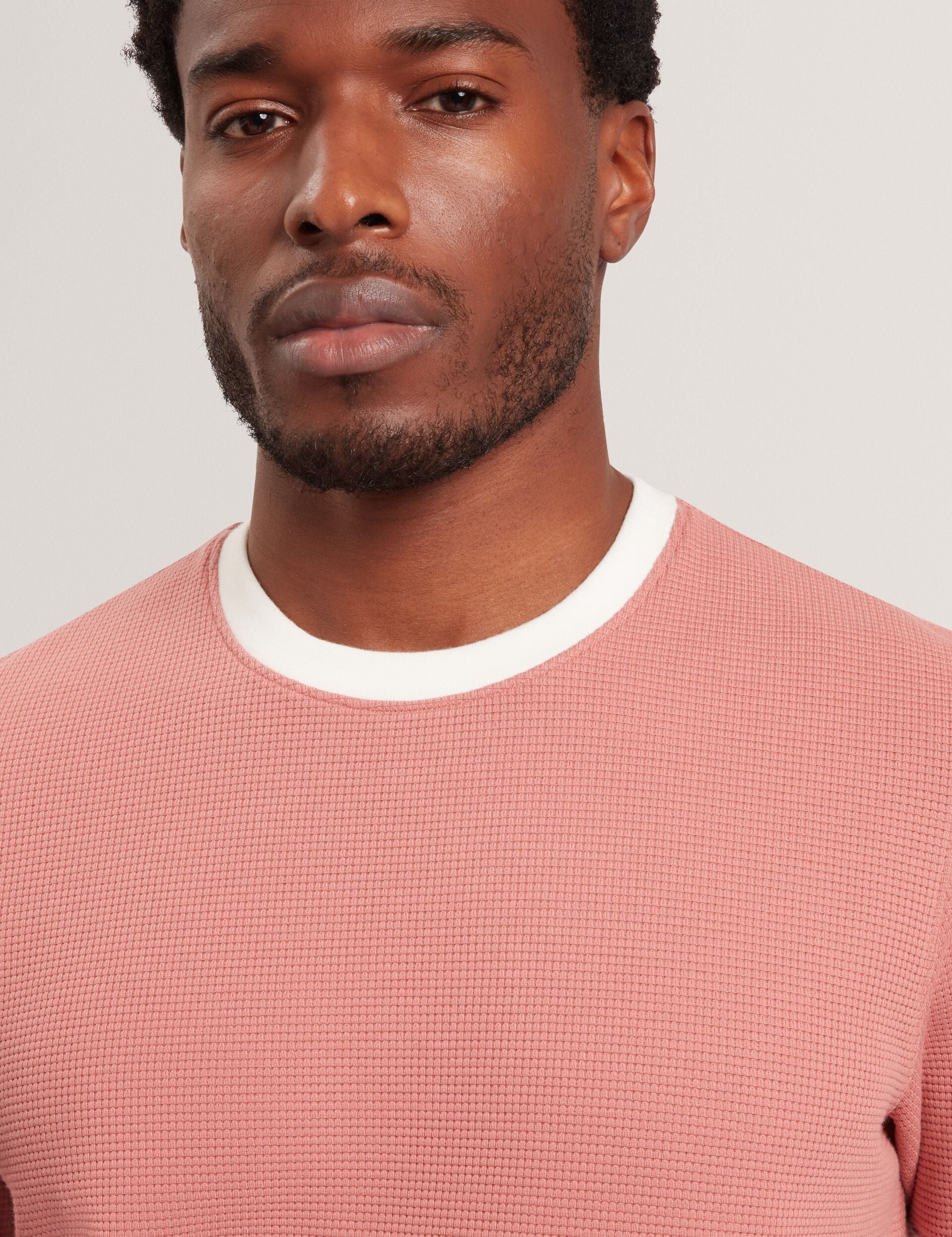 Ted Baker Alarico Waffle Knit Contrast Trim Tshirt