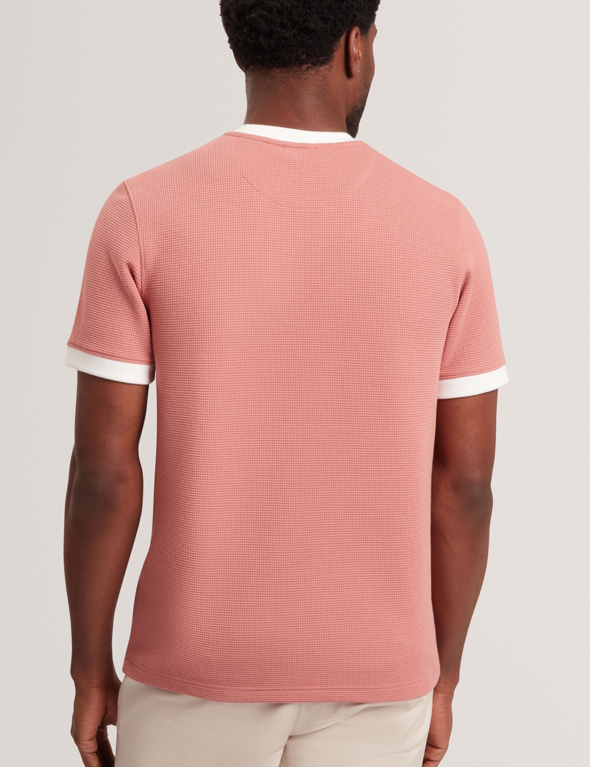 Ted Baker Alarico Waffle Knit Contrast Trim Tshirt