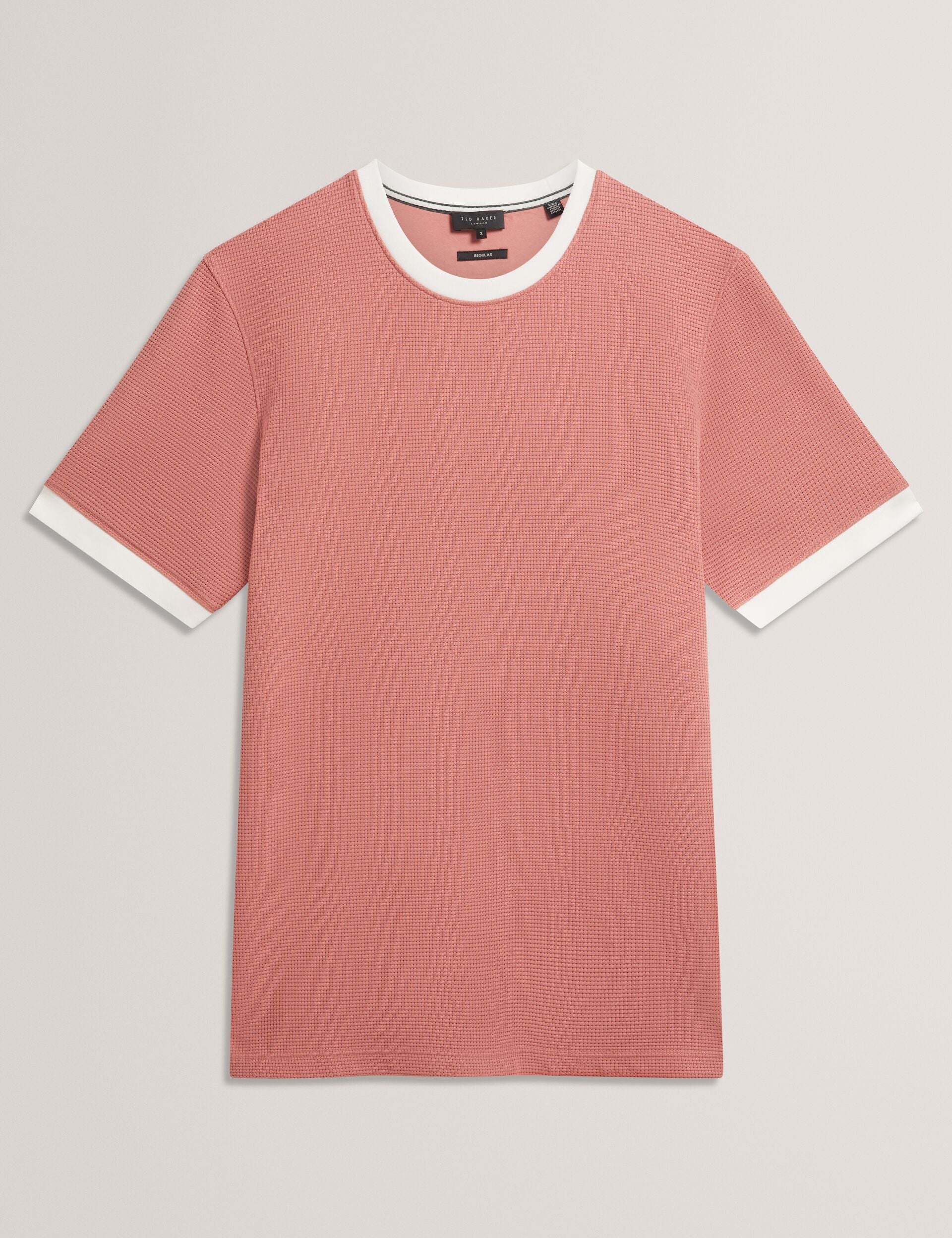 Ted Baker Alarico Waffle Knit Contrast Trim Tshirt