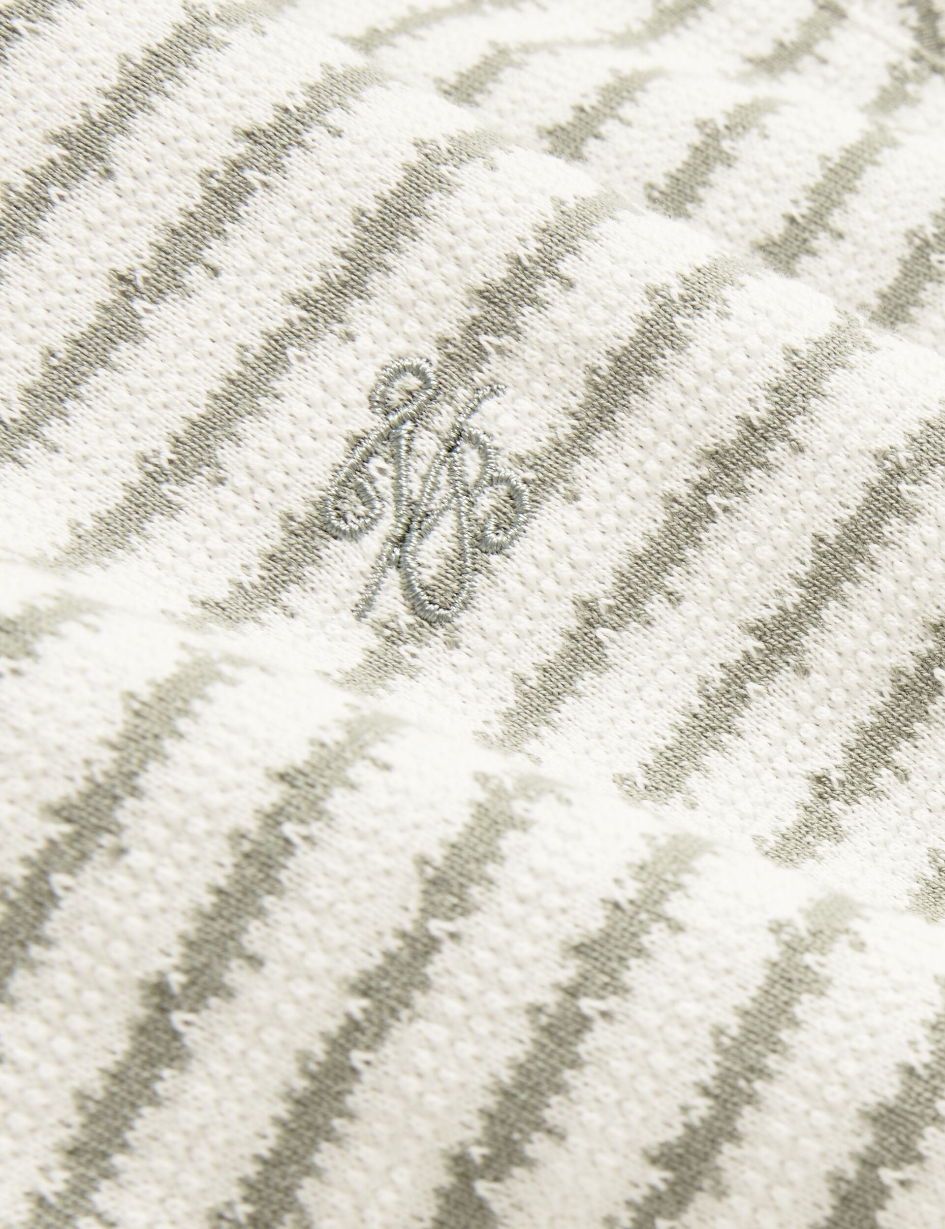 Ted Baker Vexrin Textural Stripe Crew Neck Cotton Tshirt
