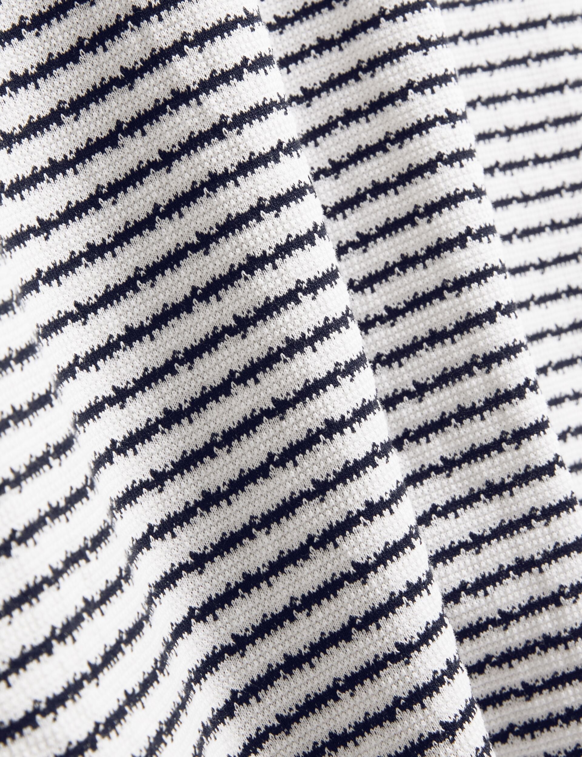 Ted Baker Vexrin Textural Stripe Crew Neck Cotton Tshirt
