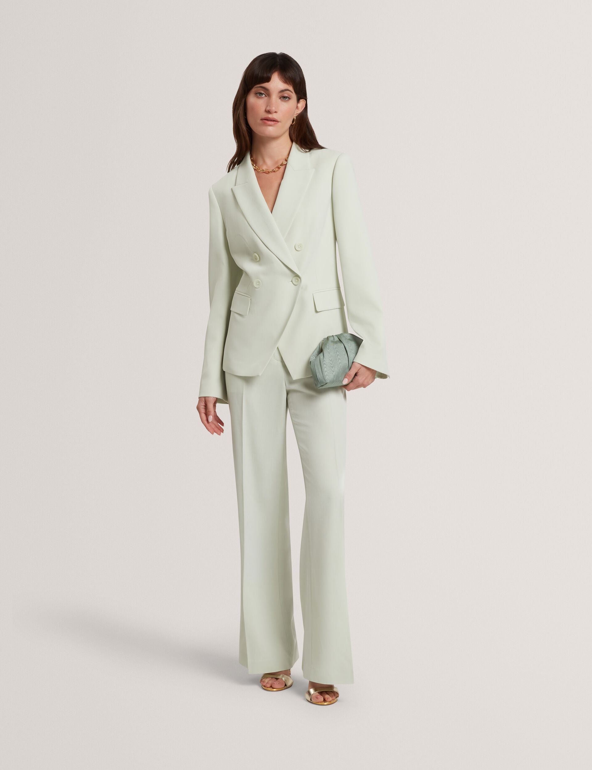 Ted Baker Brida Woven Double Breasted Suit Blazer Women's