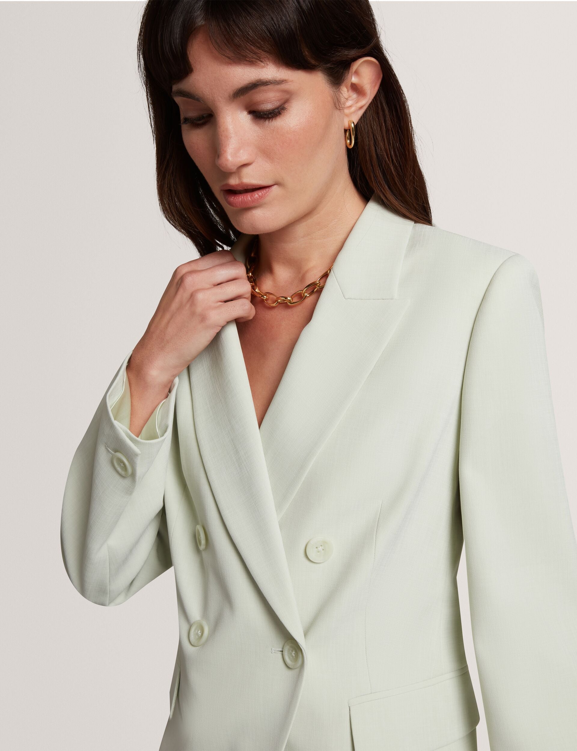 Ted Baker Brida Woven Double Breasted Suit Blazer Women's