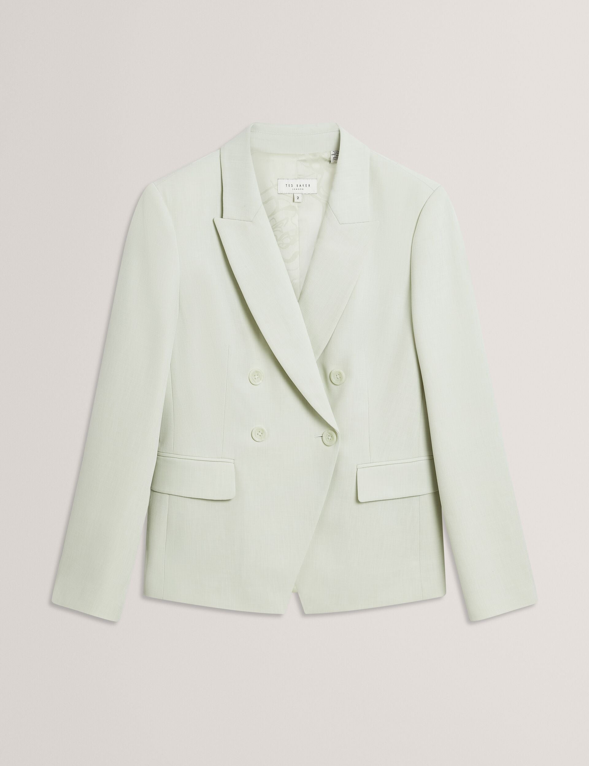 Ted Baker Brida Woven Double Breasted Suit Blazer Women's