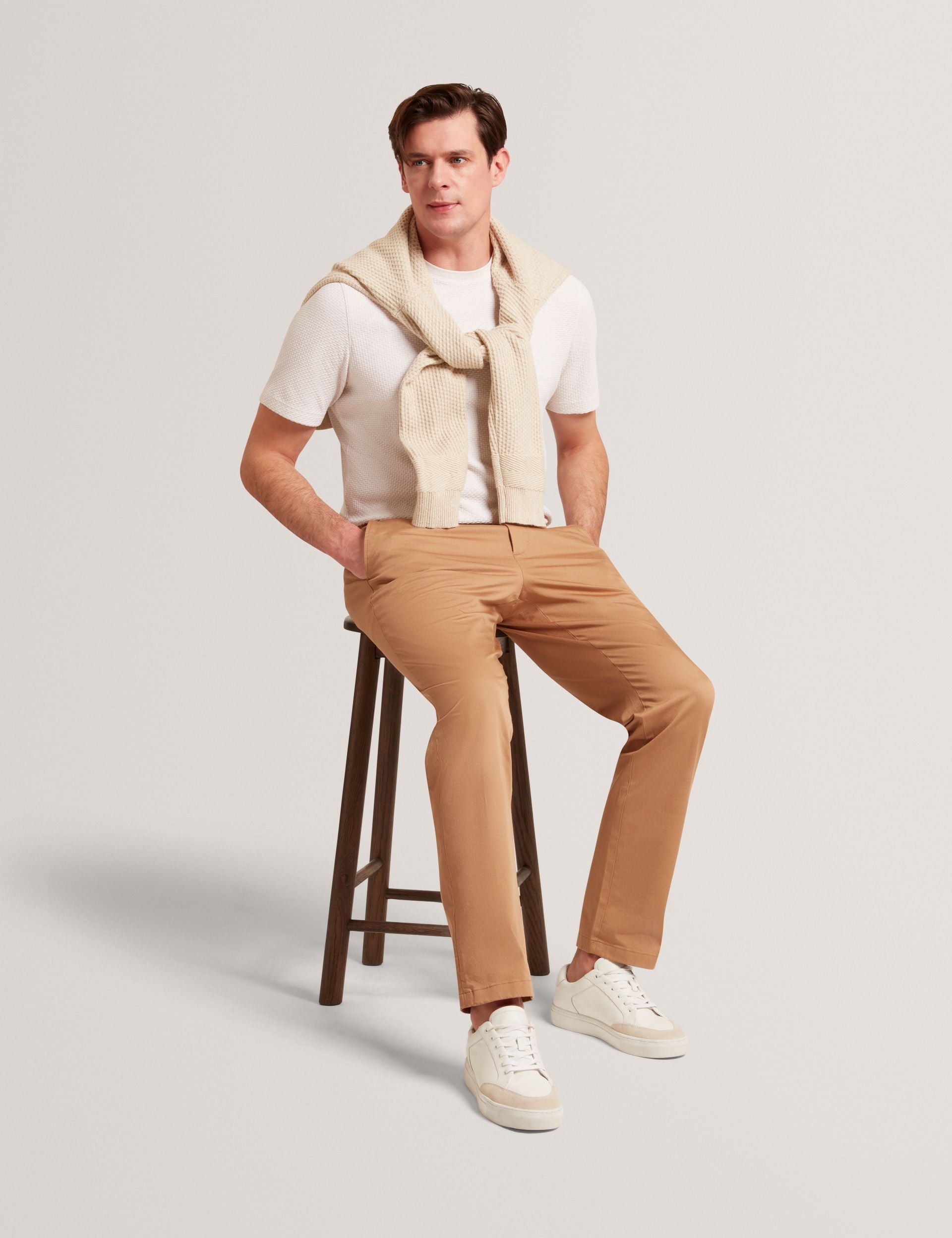 Ted Baker Howeton Slim Fit Stretch Cotton Chinos