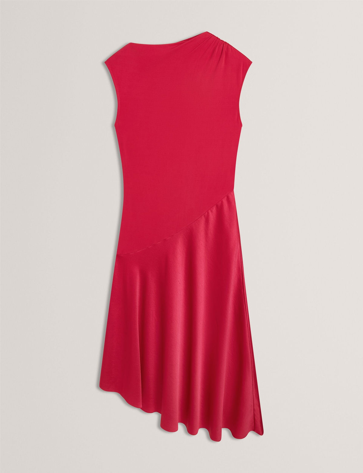 Ted Baker Jaspara Asymmetric Satin Panel Midi Dress Women's