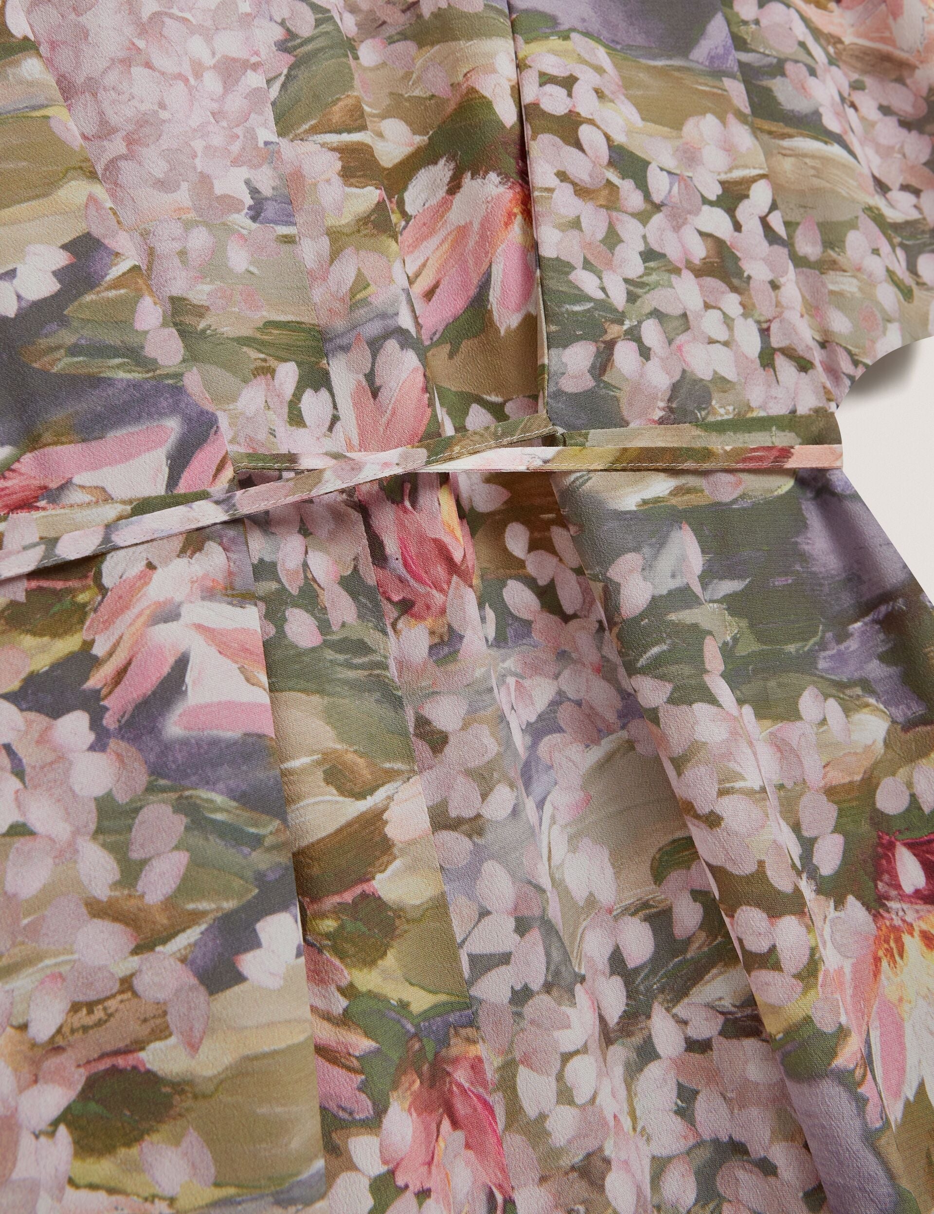 Ted Baker Zarlah Lilypad Print Short Sleeve Shirt Dress Women's