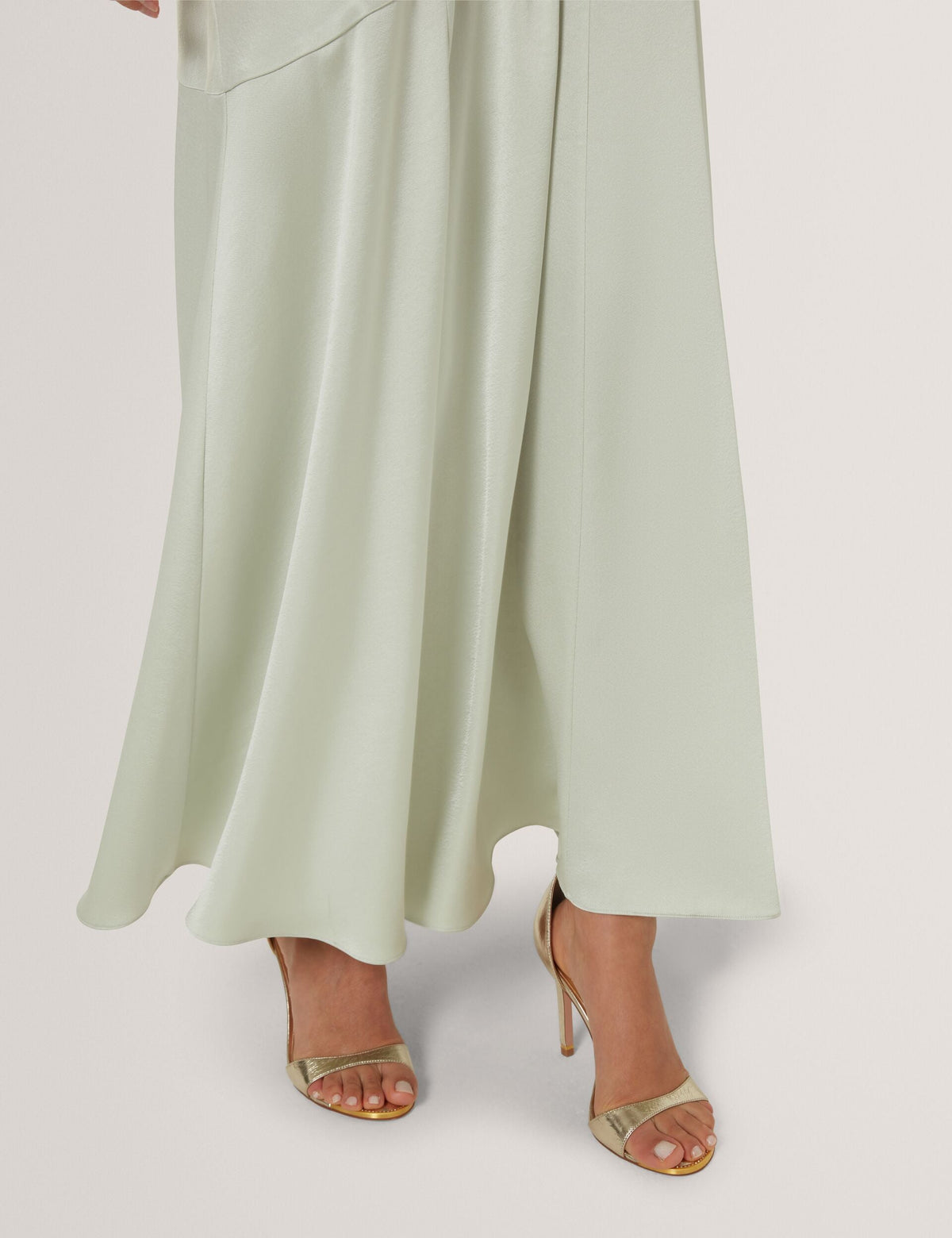 Ted Baker Sanari Satin Sleeveless Vneck Maxi Dress Women's