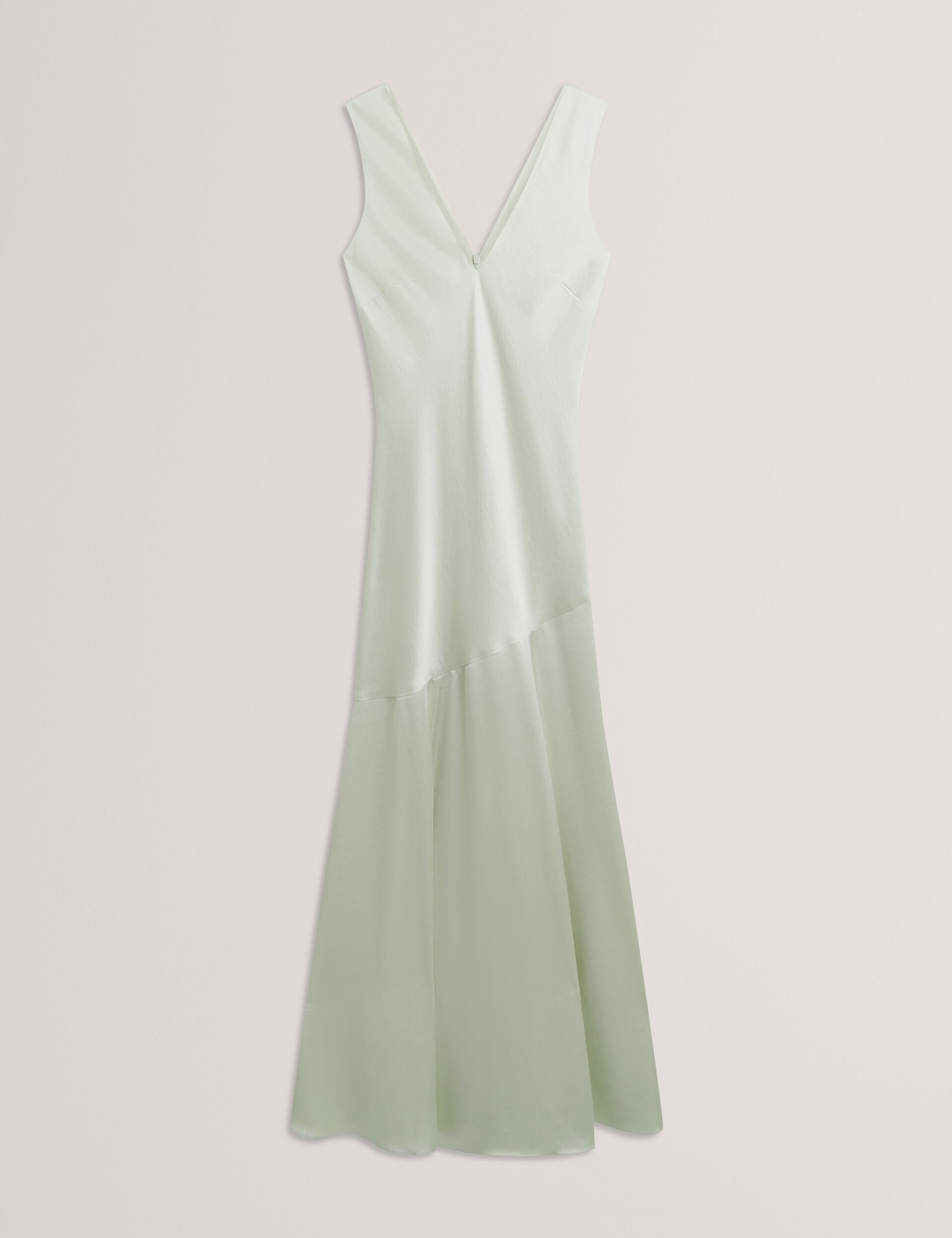 Ted Baker Sanari Satin Sleeveless Vneck Maxi Dress Women's
