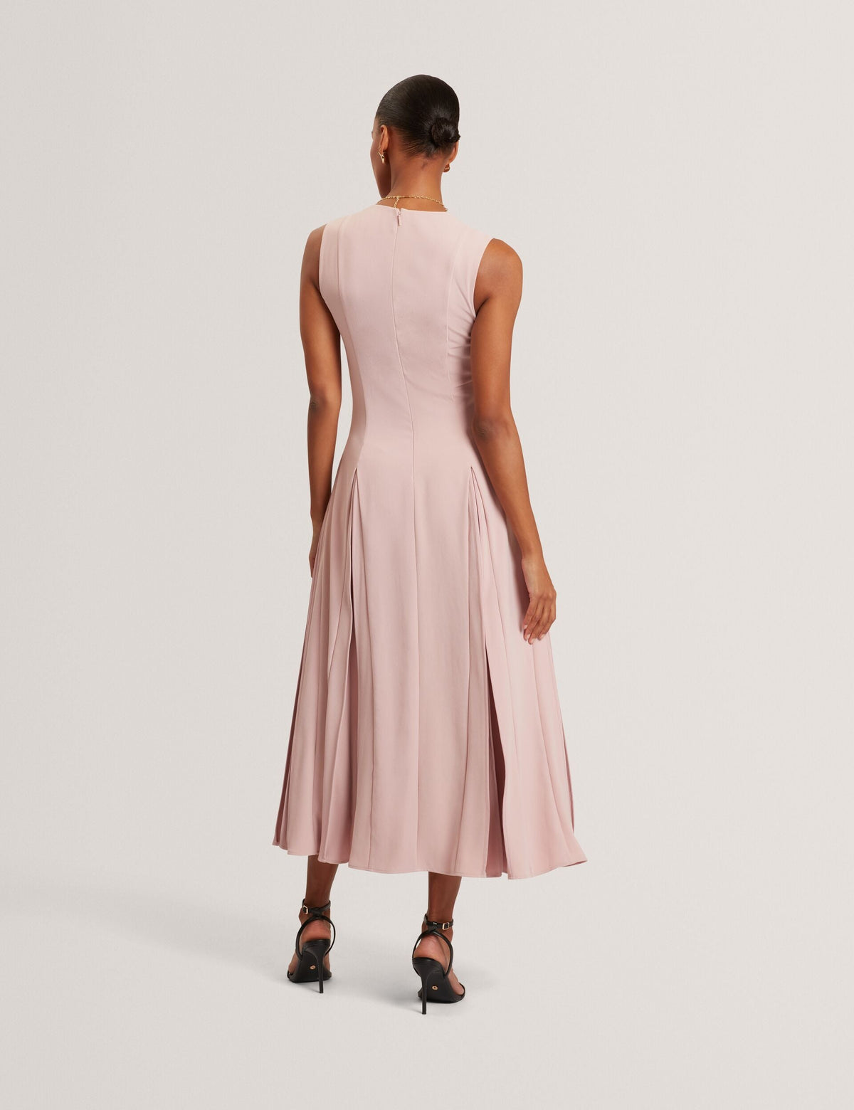Ted Baker Carneli Sleeveless Inverted Pleat Midi Dress Women's