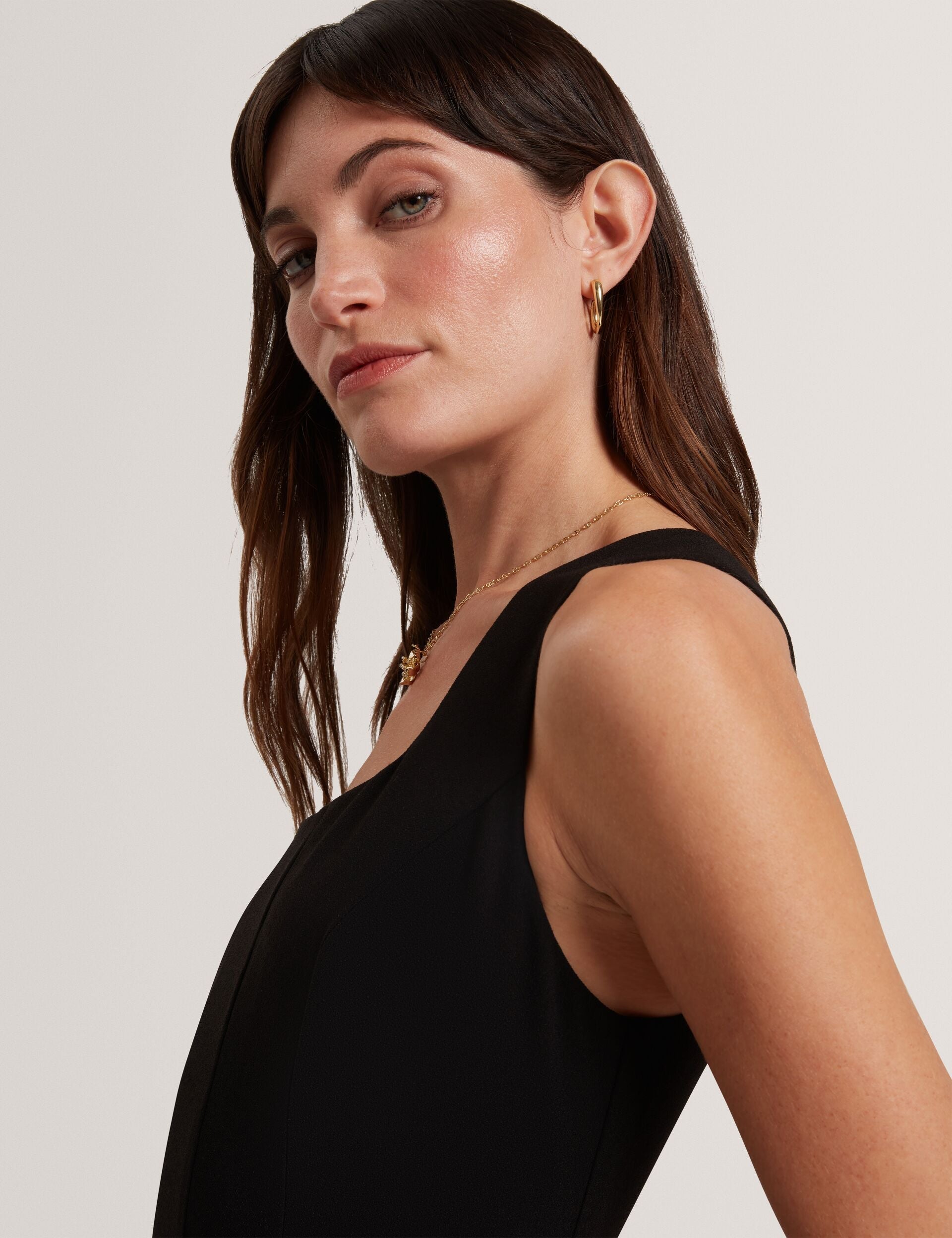 Ted Baker Arlott Panelled Scoop Neck Sleeveless Midi Dress Women's