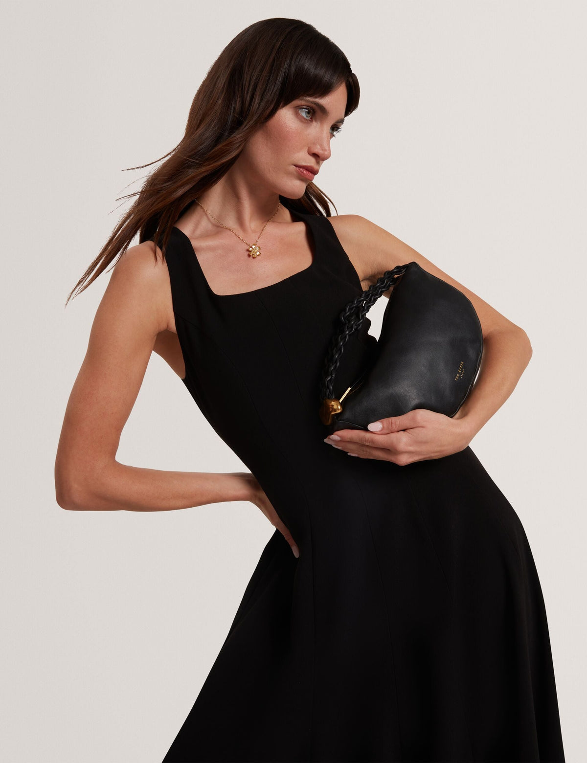 Ted Baker Arlott Panelled Scoop Neck Sleeveless Midi Dress Women's