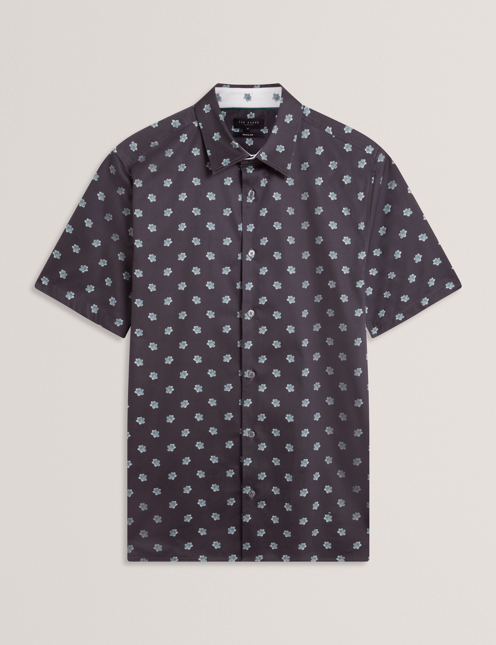 Ted Baker Chaska Mini Floral Print Short Sleeve Shirt