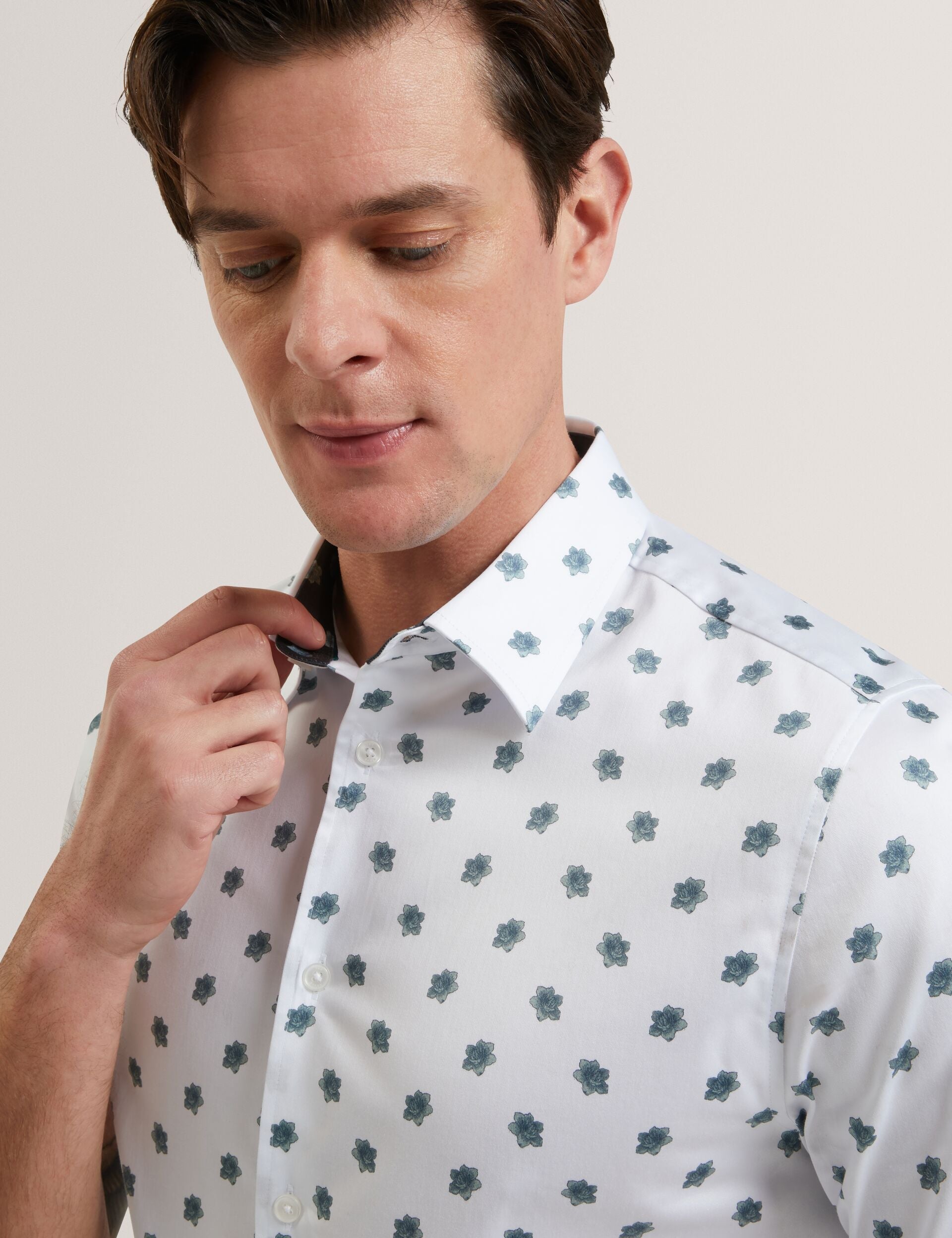 Ted Baker Chaska Mini Floral Print Short Sleeve Shirt