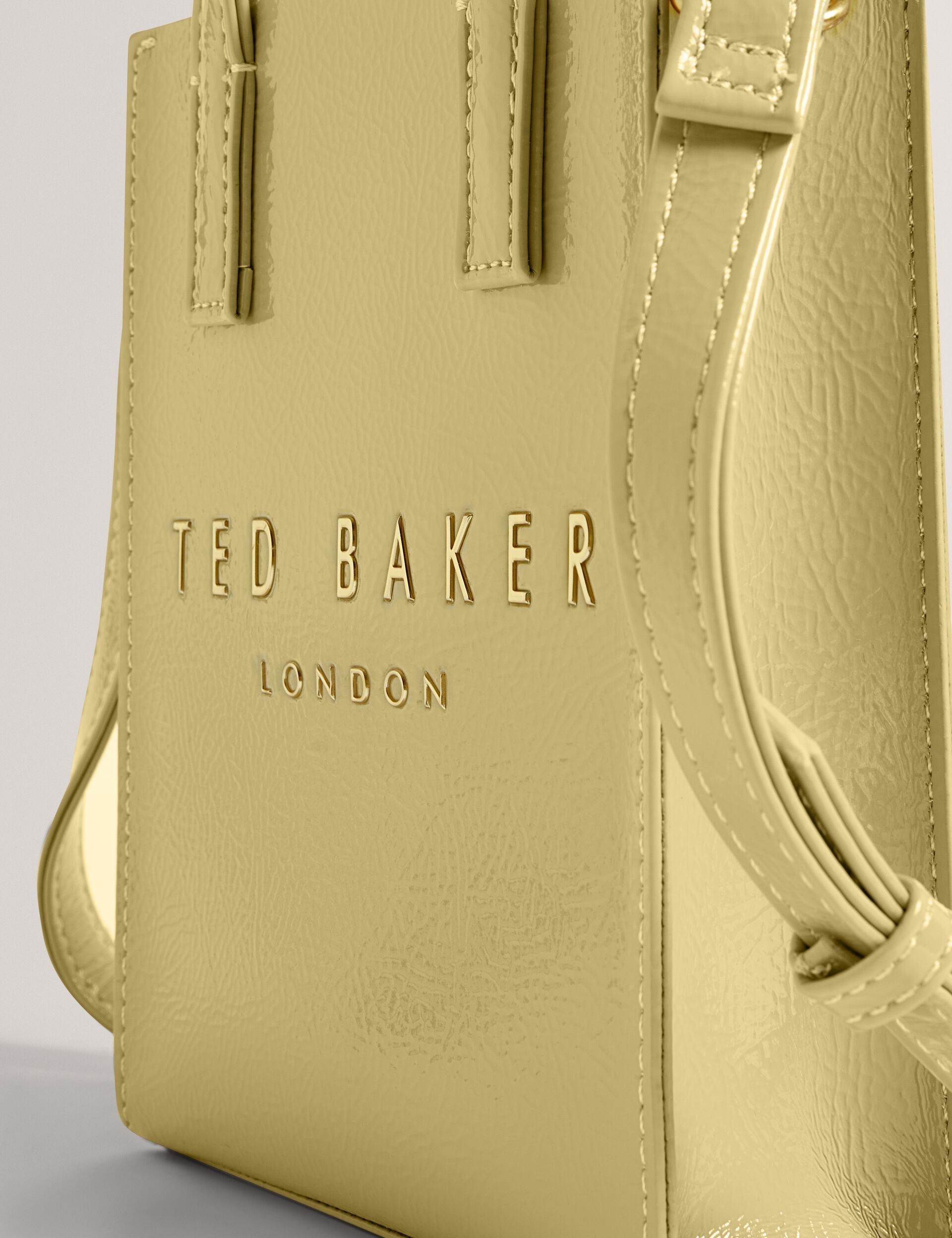 Ted Baker Crinkll Mini Crinkle Patent Pu Icon Tote Bag Women's