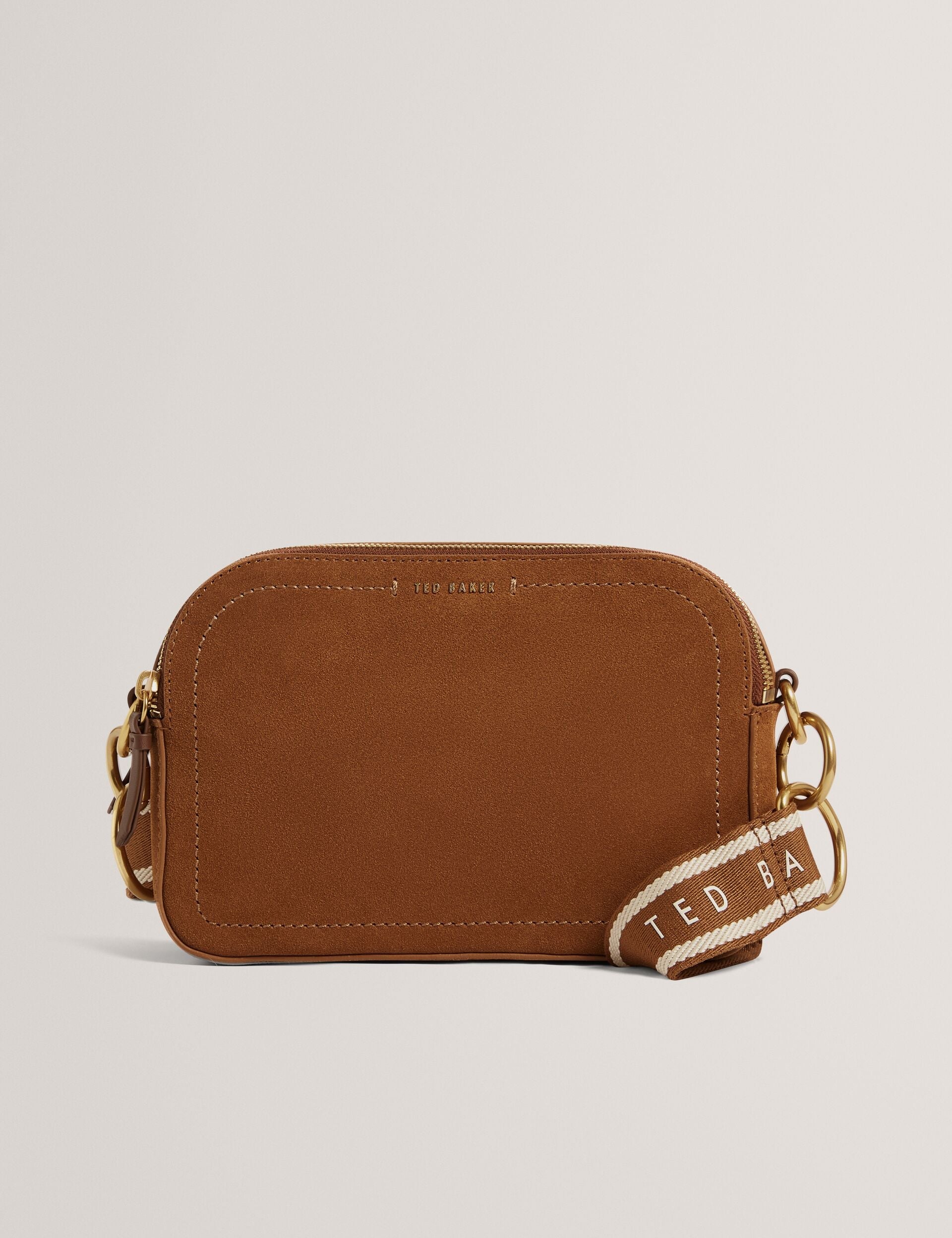 Ted Baker Shayane Suede Webbing Camera Crossbody Bag Women's