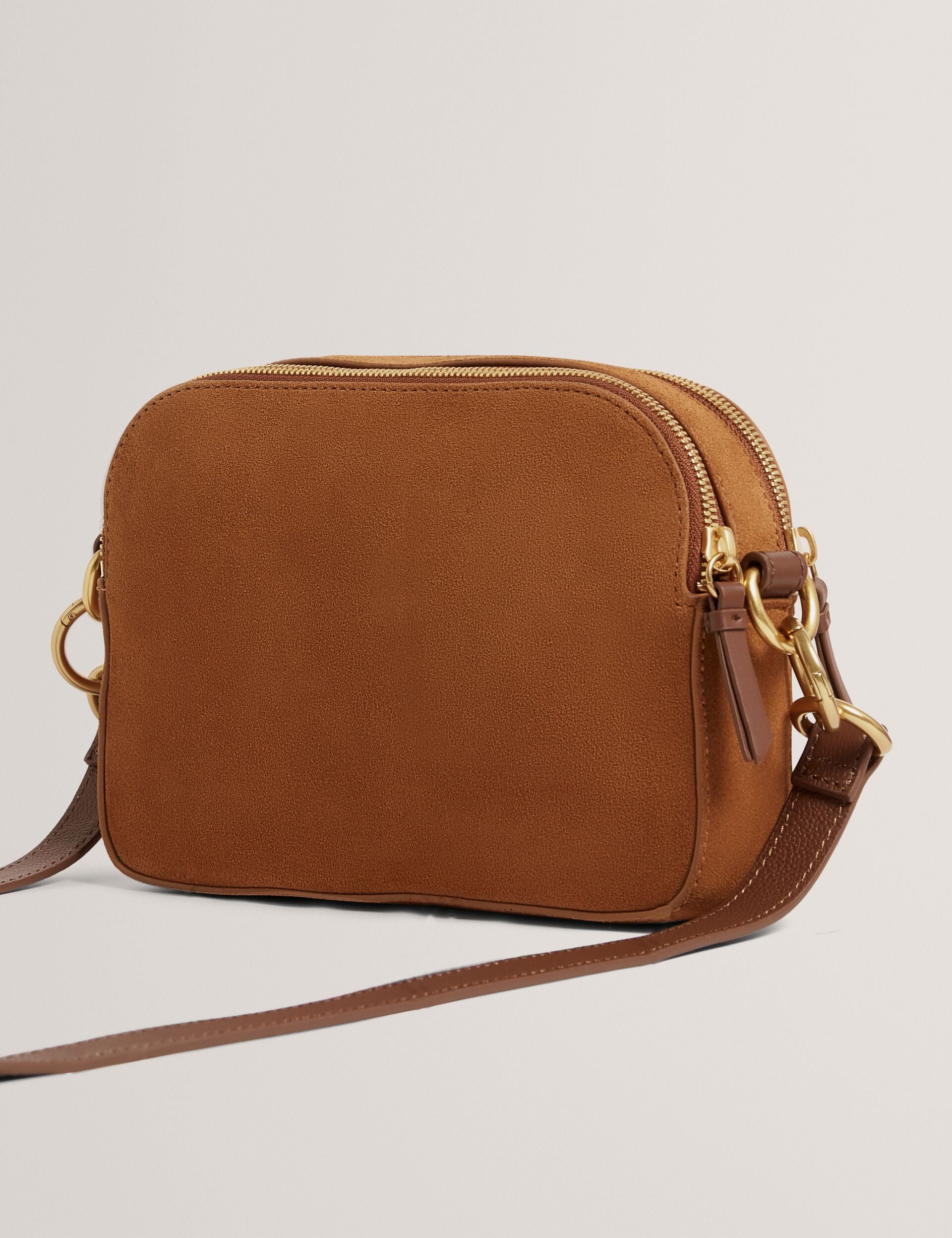 Ted Baker Shayane Suede Webbing Camera Crossbody Bag Women's
