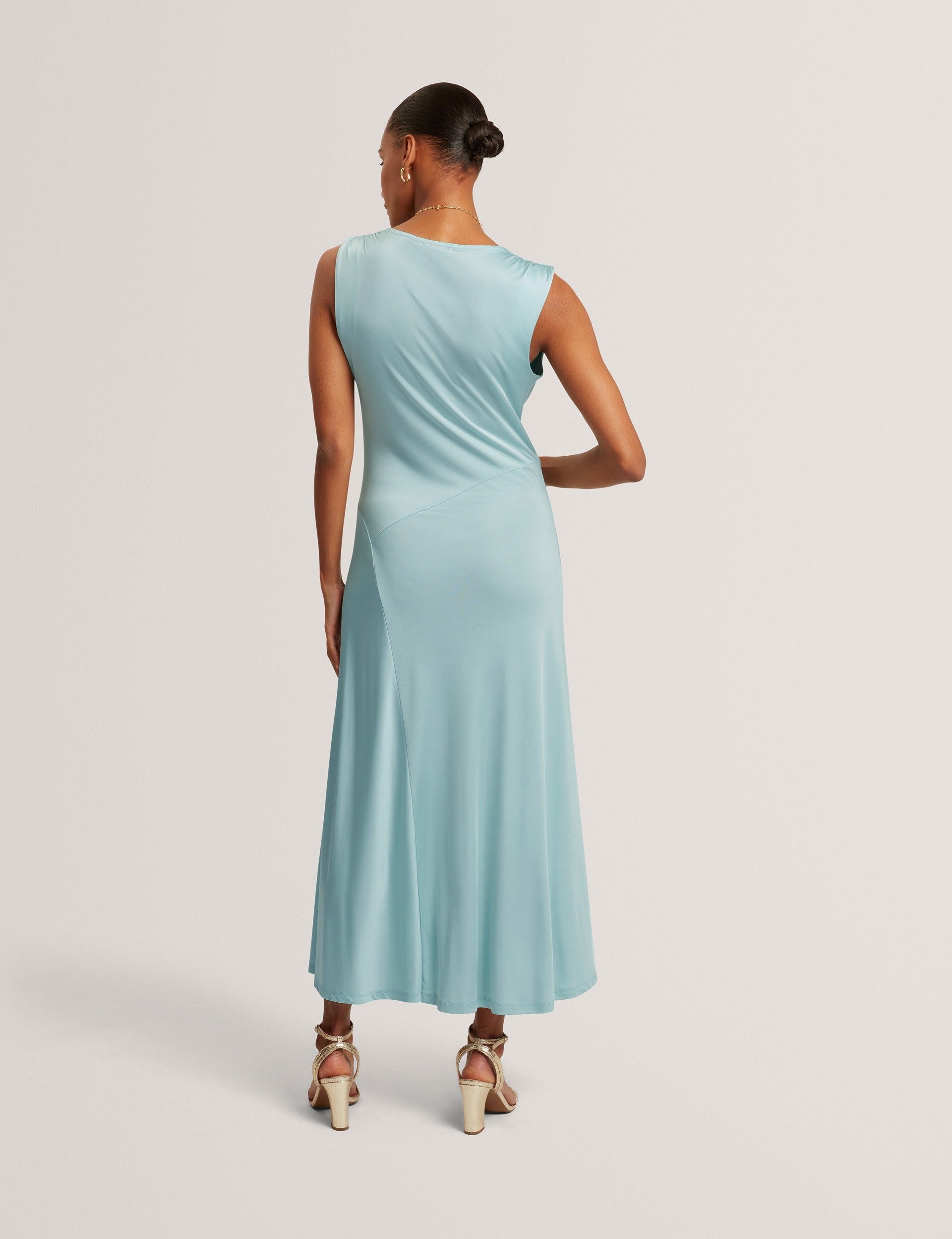 Ted Baker Asorela Sleeveless Drape Neck Jersey Maxi Dress Women's