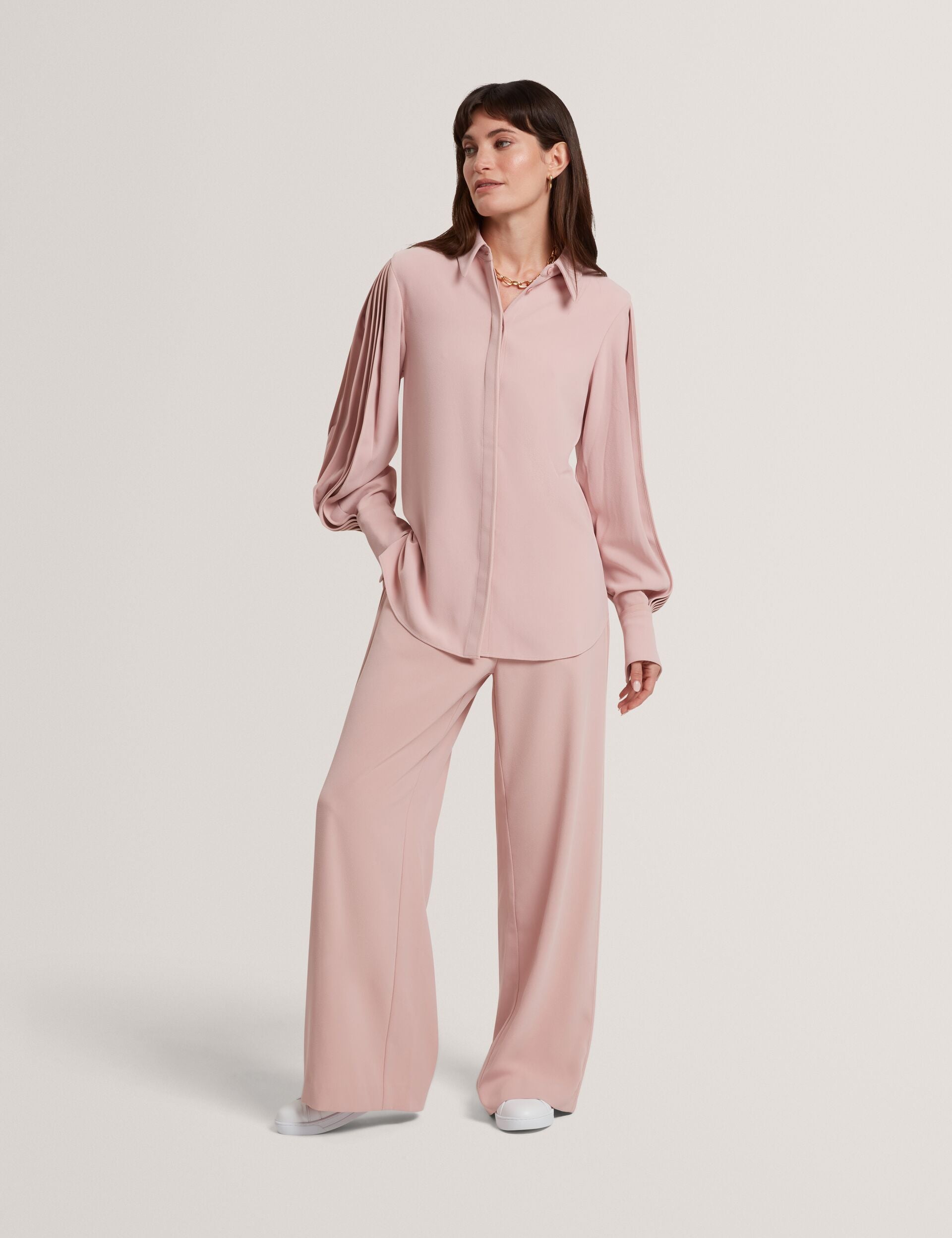 Ted Baker Miriti Piping Detail Relaxed Long Sleeve Shirt Women's