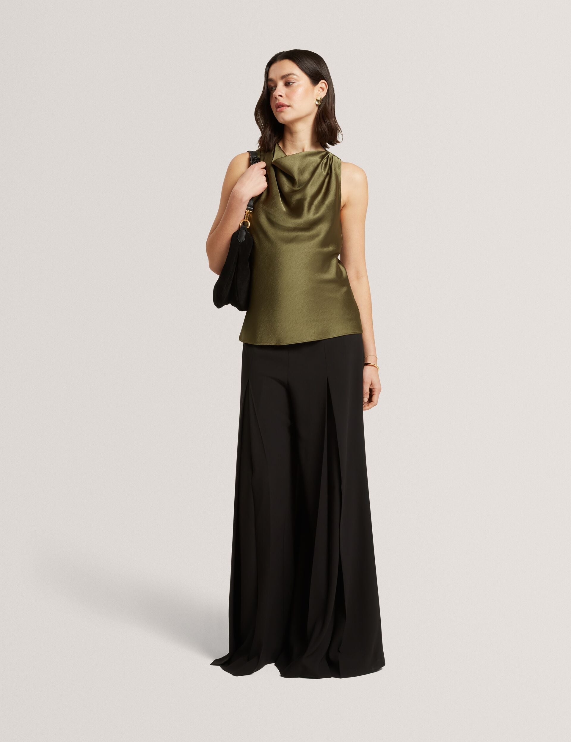 Ted Baker Zepha Satin Cowl Neck Sleeveless Top Women's