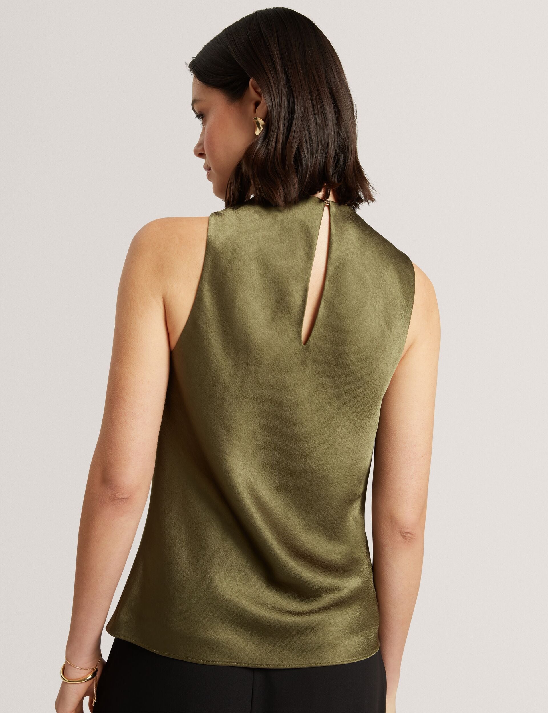 Ted Baker Zepha Satin Cowl Neck Sleeveless Top Women's