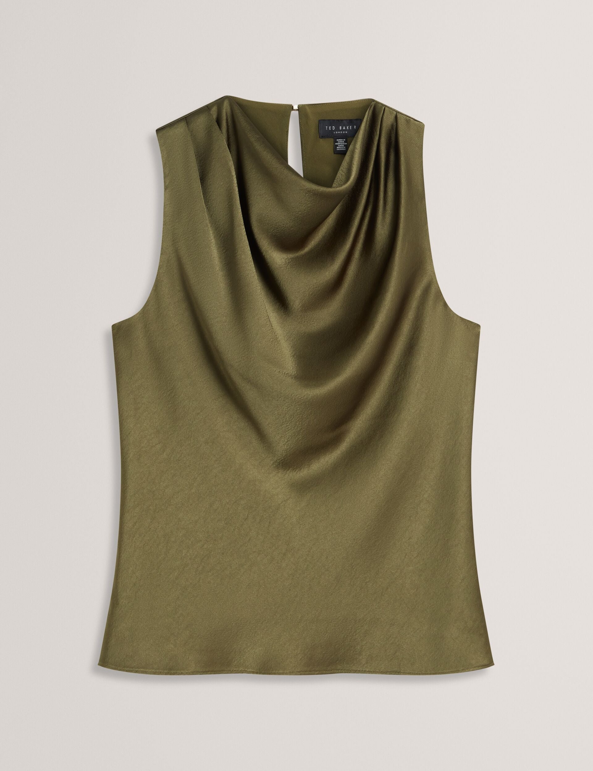 Ted Baker Zepha Satin Cowl Neck Sleeveless Top Women's
