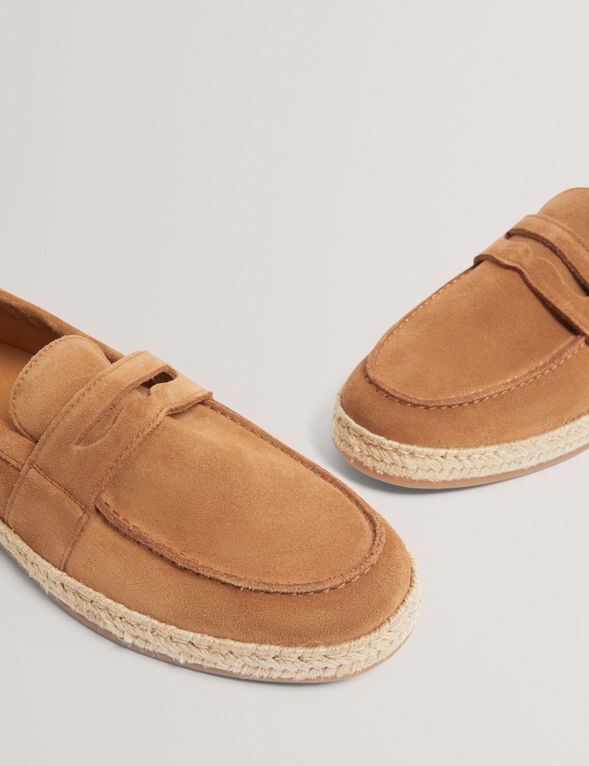 Ted Baker Brunelo Suede Espadrille Penny Loafers