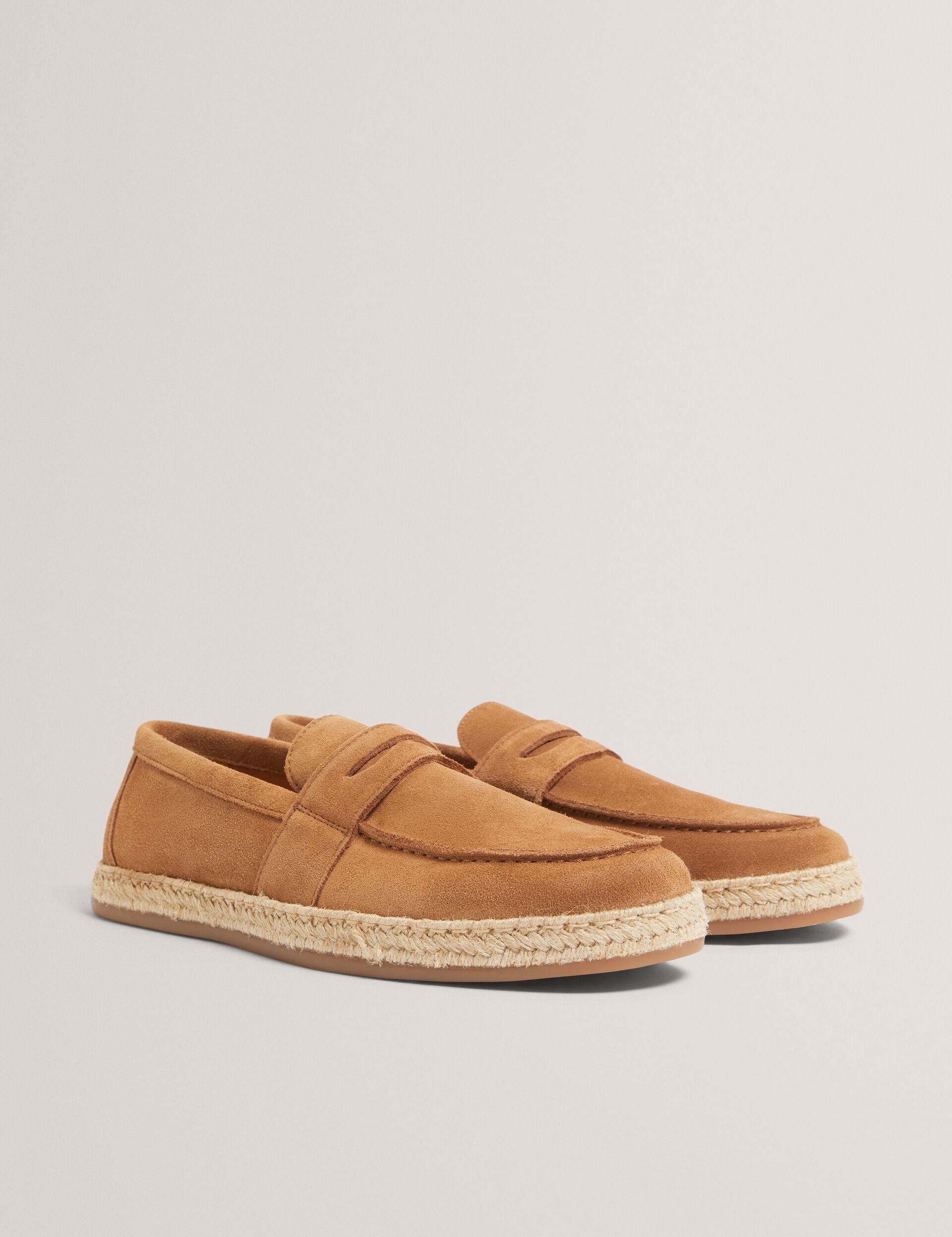 Ted Baker Brunelo Suede Espadrille Penny Loafers