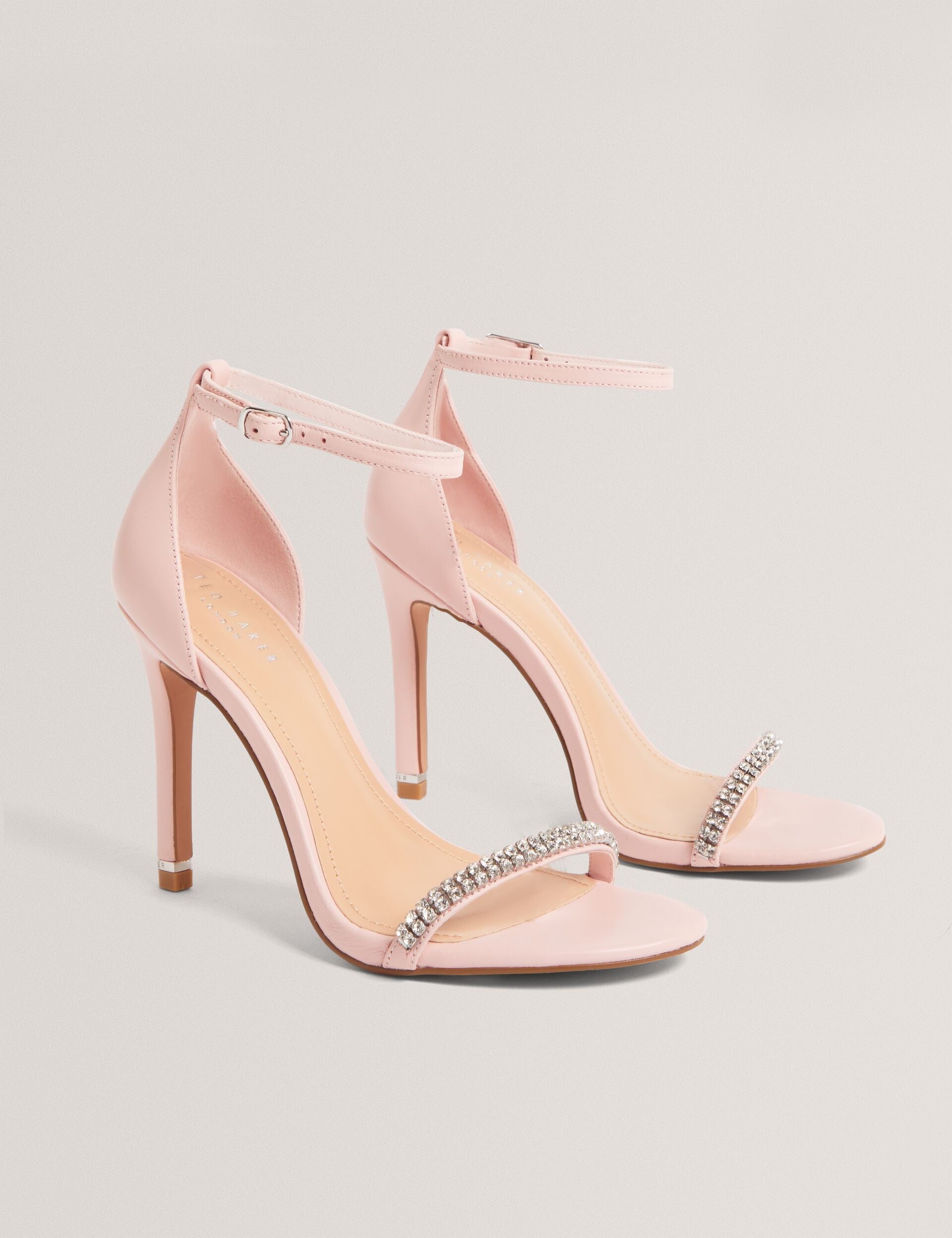 Ted Baker Laiilah Crystal Strap Stiletto Heel Sandals Women's