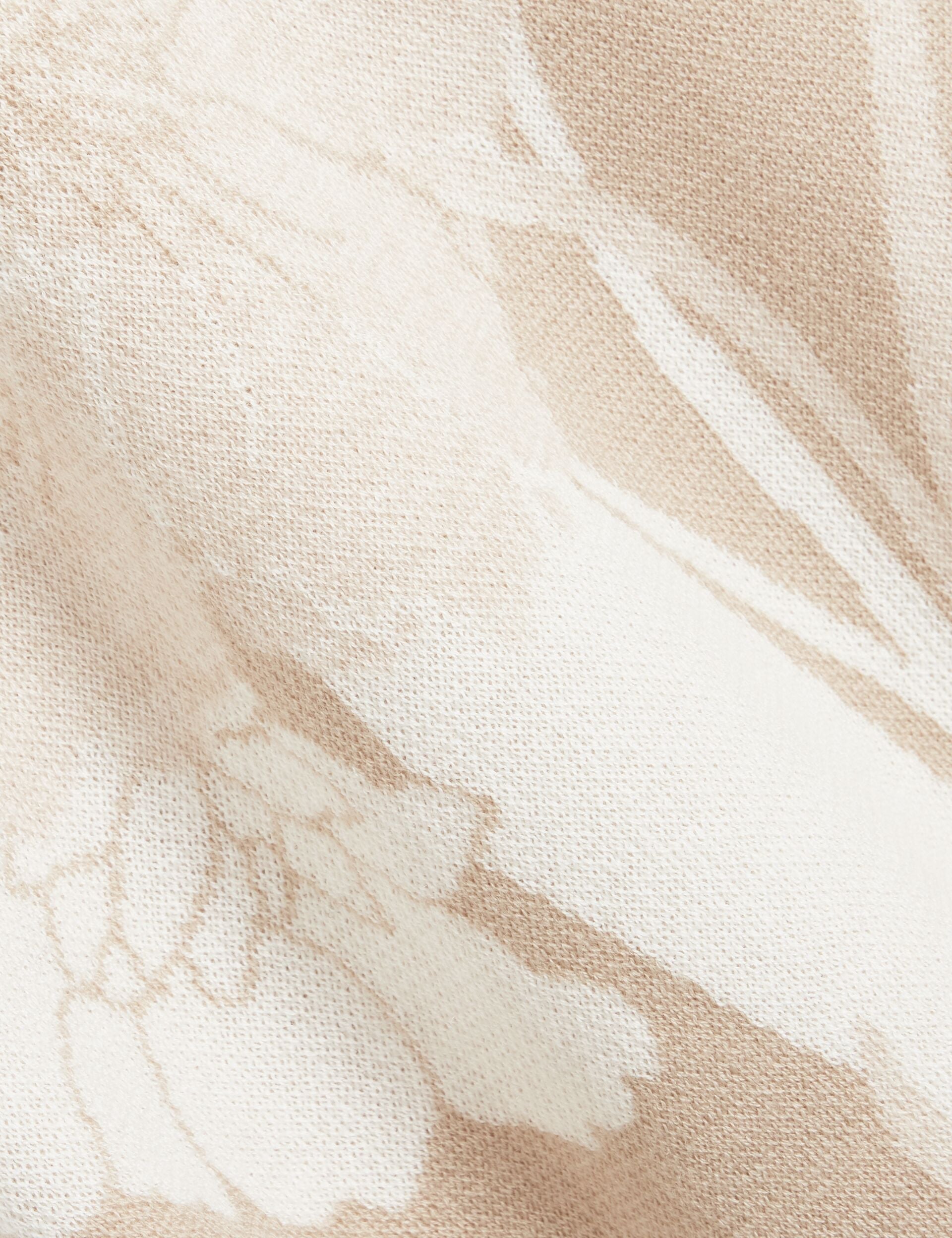 Ted Baker Baryn Jacquard Botanical Wool Blend Tshirt