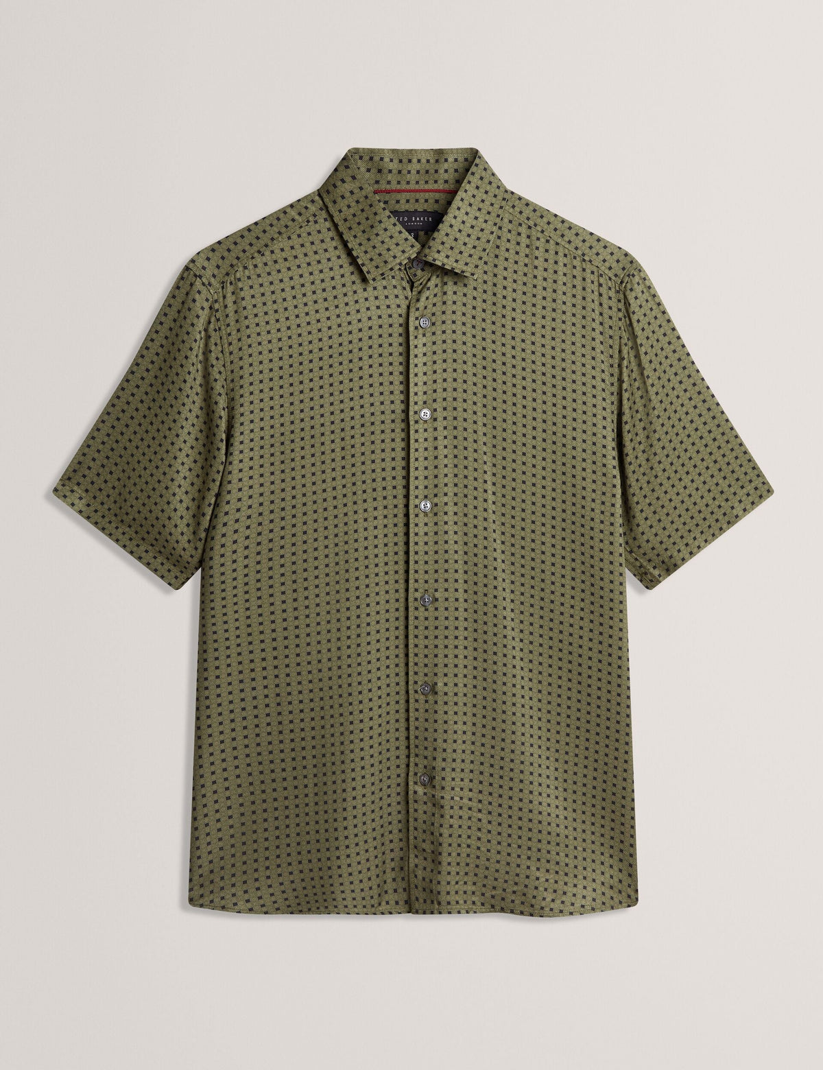 Ted Baker Allistr Geometric Tile Print Short Sleeve Shirt
