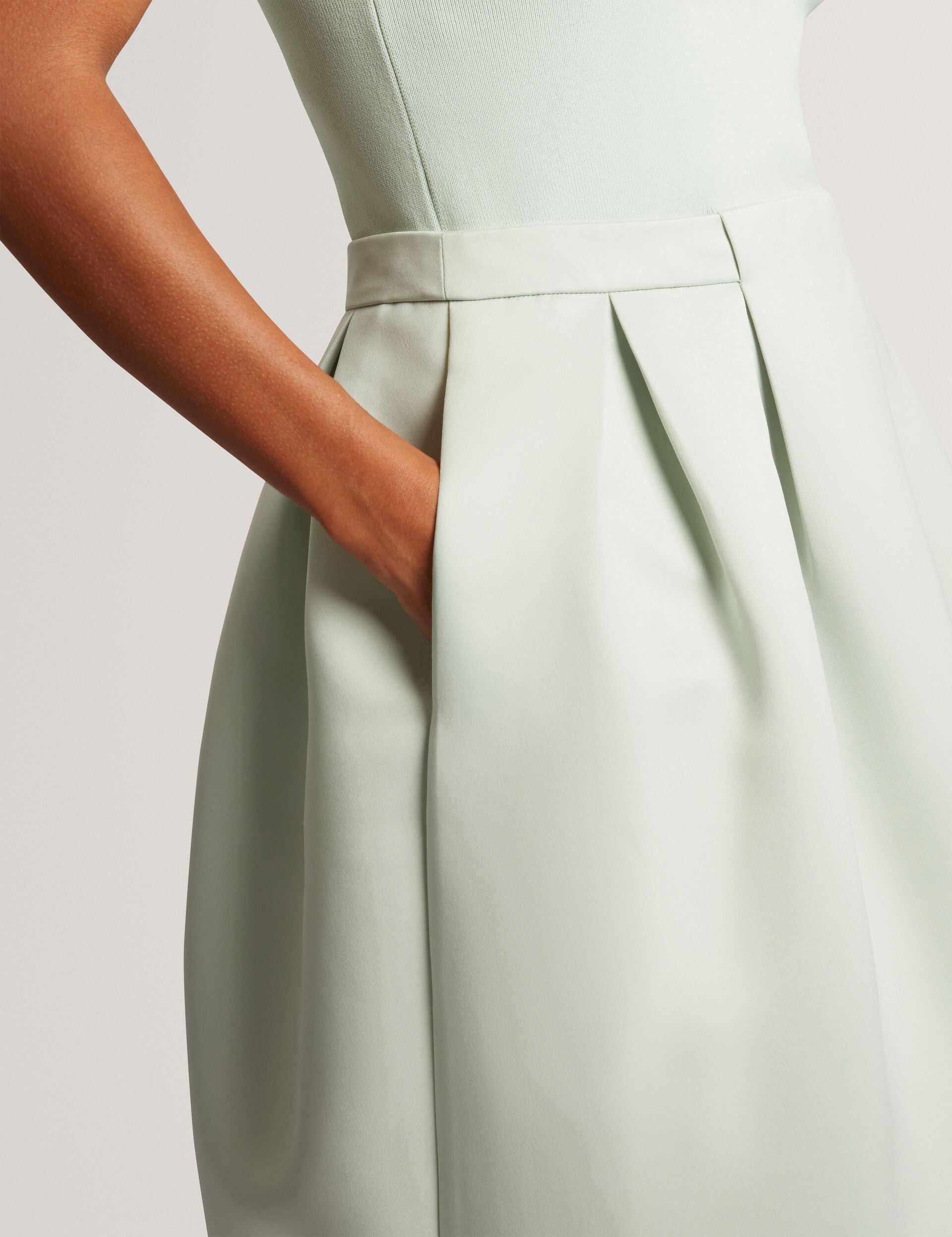 Ted Baker Verlene Sleeveless Knit Satin Tulip Midi Dress Women's